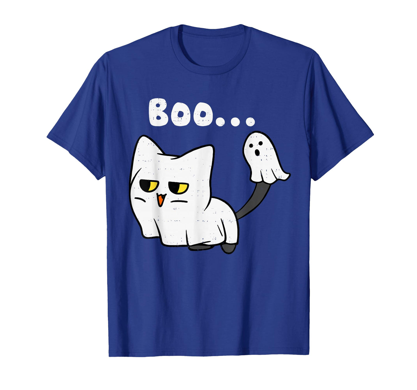 Cat Boo Ghost Cute Kitty Spooky Funny Halloween Meow Pet T-Shirt