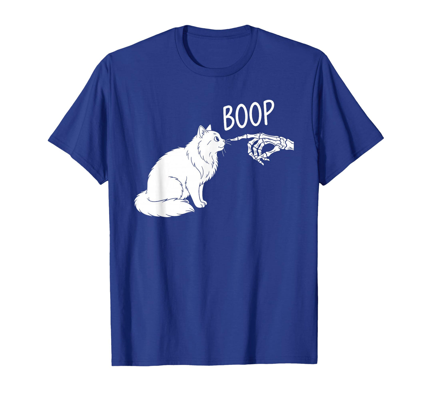 Skeleton Boop Cat Lover Cute Feline Humor T-Shirt