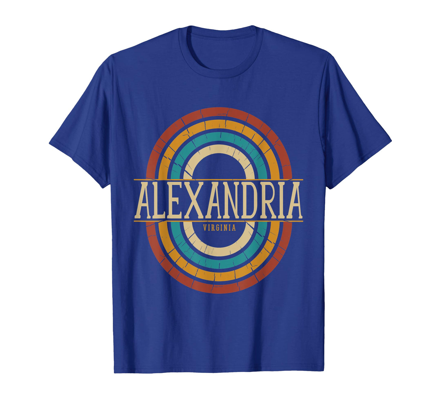 Vintage Retro Alexandria Virginia VA Women Men Souvenirs T-Shirt