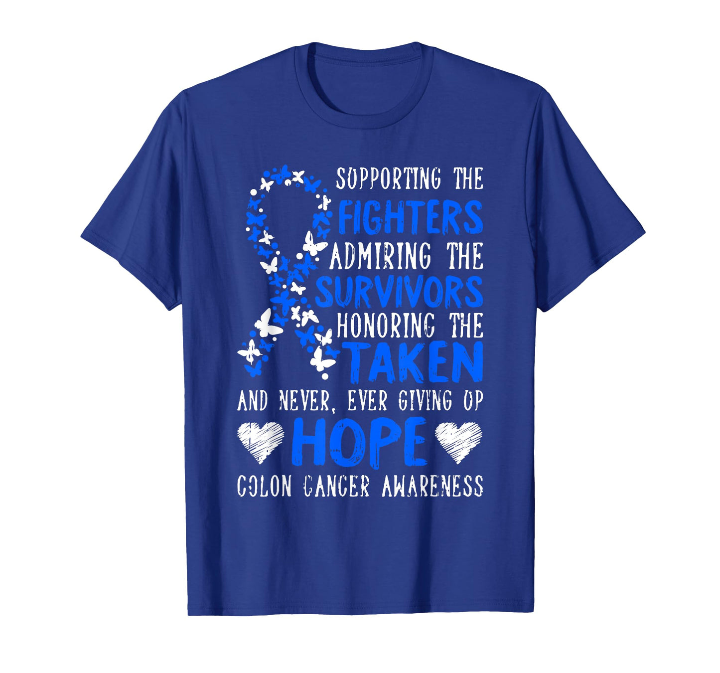 Colon Cancer Awareness Gifts Colonoscopy Survivor Fighter T-Shirt