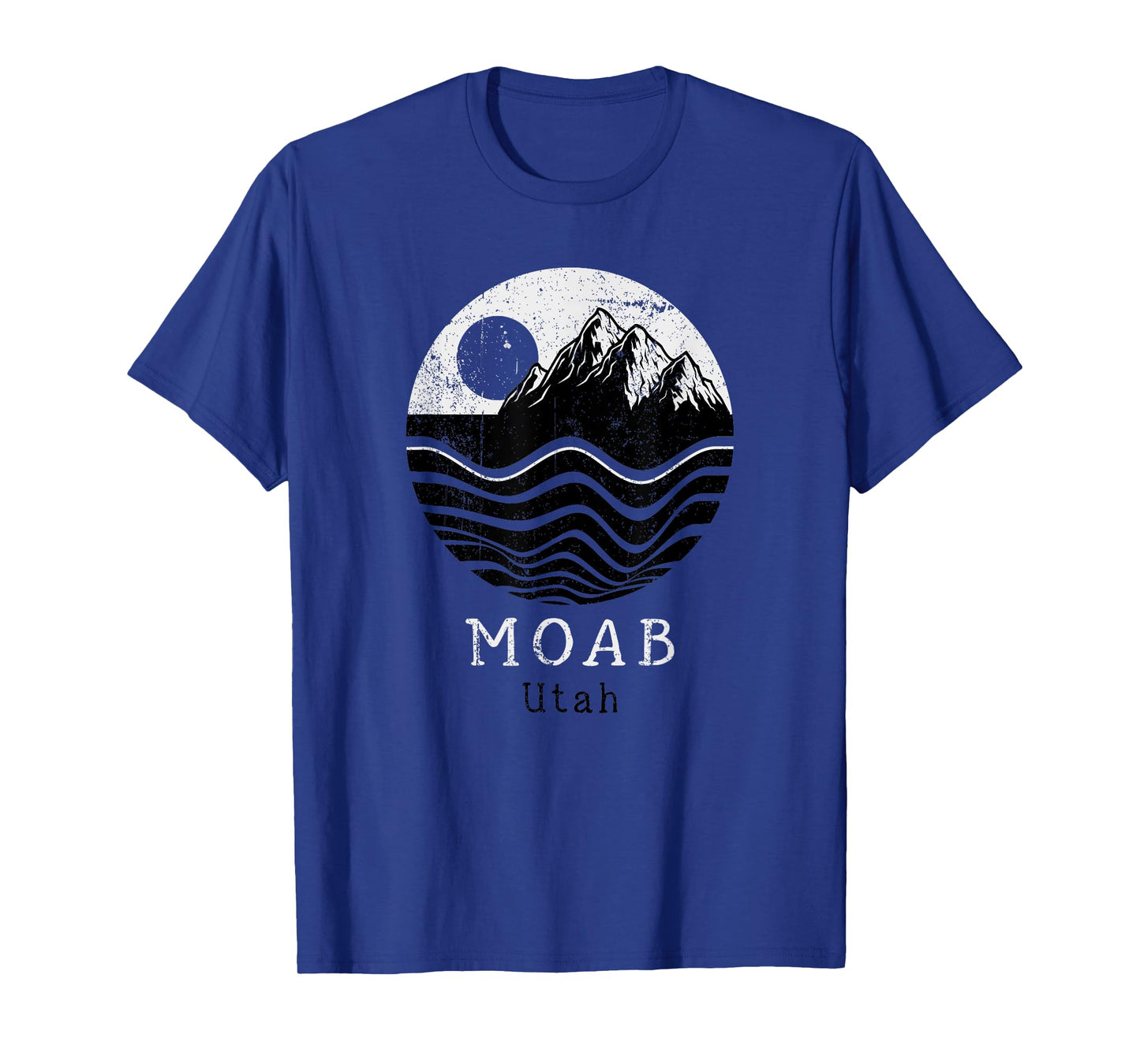 Moab Vintage Mountains Hiking Camping Utah Retro T-Shirt