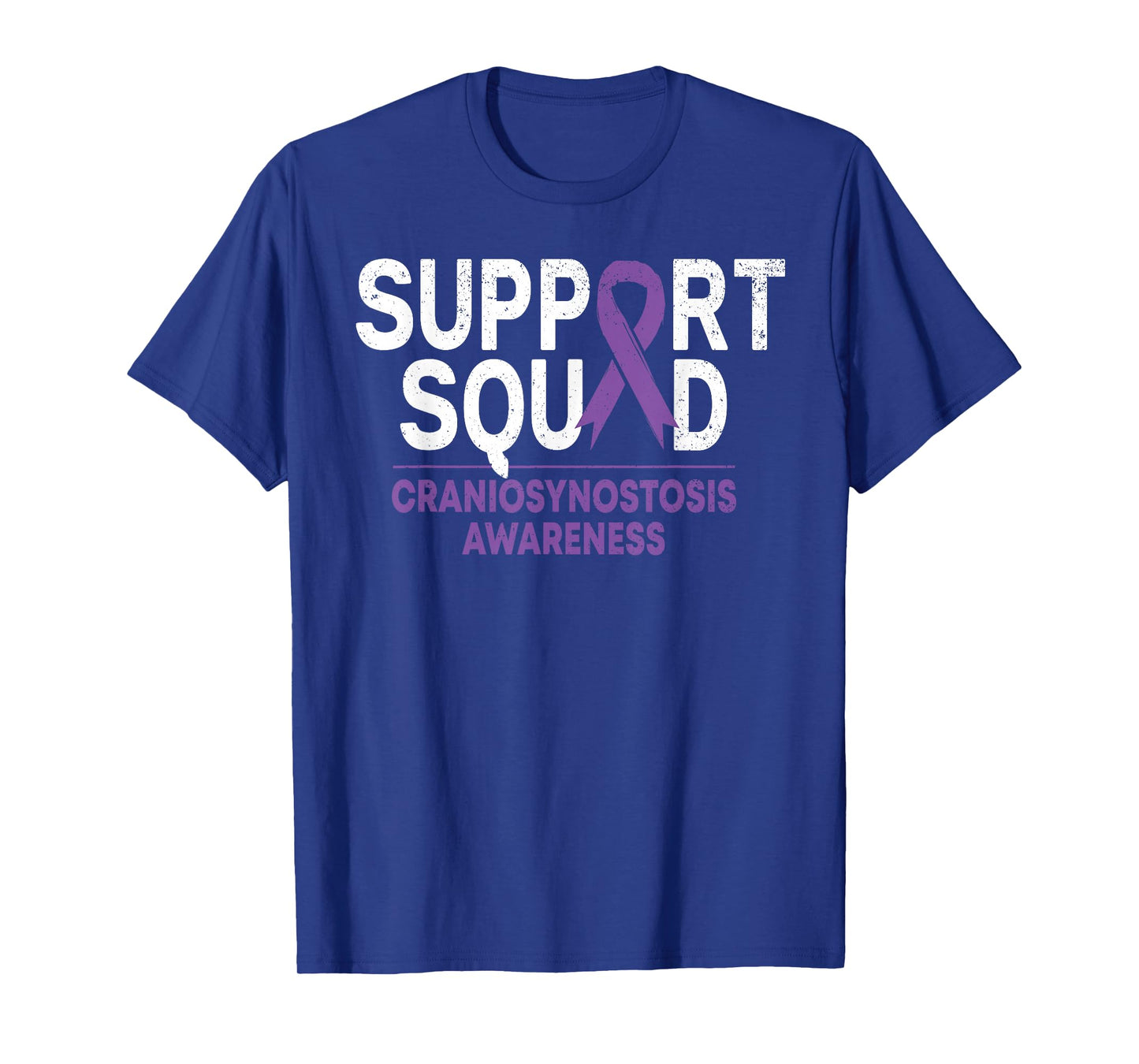 Support Squad Craniosynostosis CSO Awareness Purple Ribbon T-Shirt