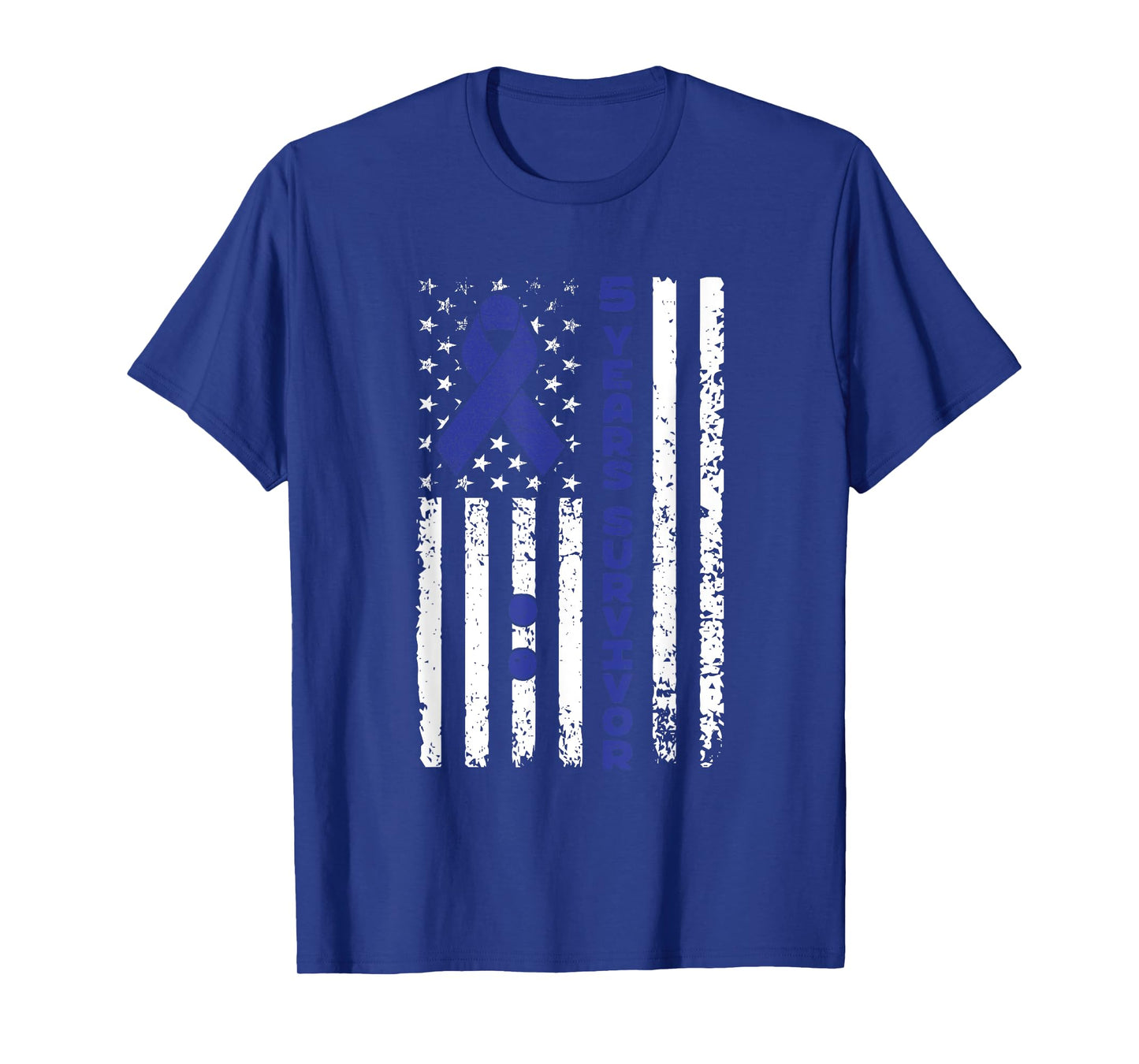 Five Year Colon Cancer Survivor 5 Yrs Colorectal Cancer Free T-Shirt