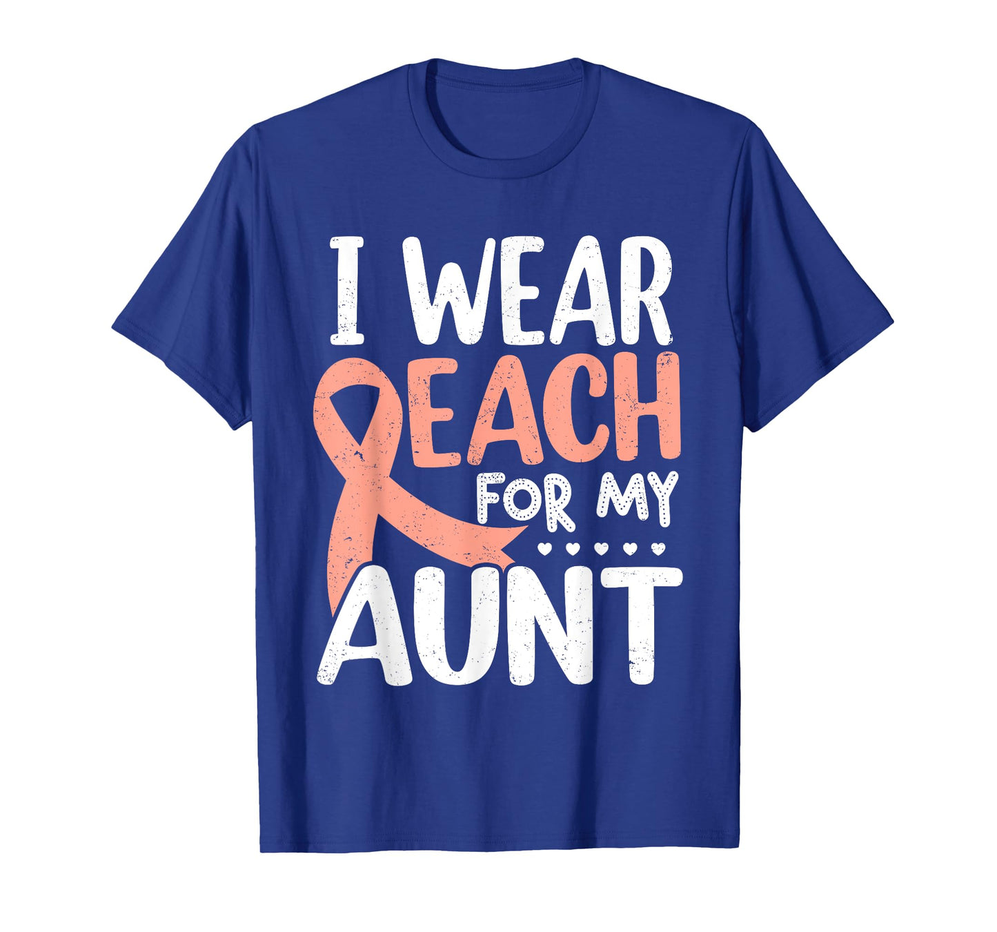 I Wear Peach For My Aunt Uterine Cancer Awareness T-Shirt