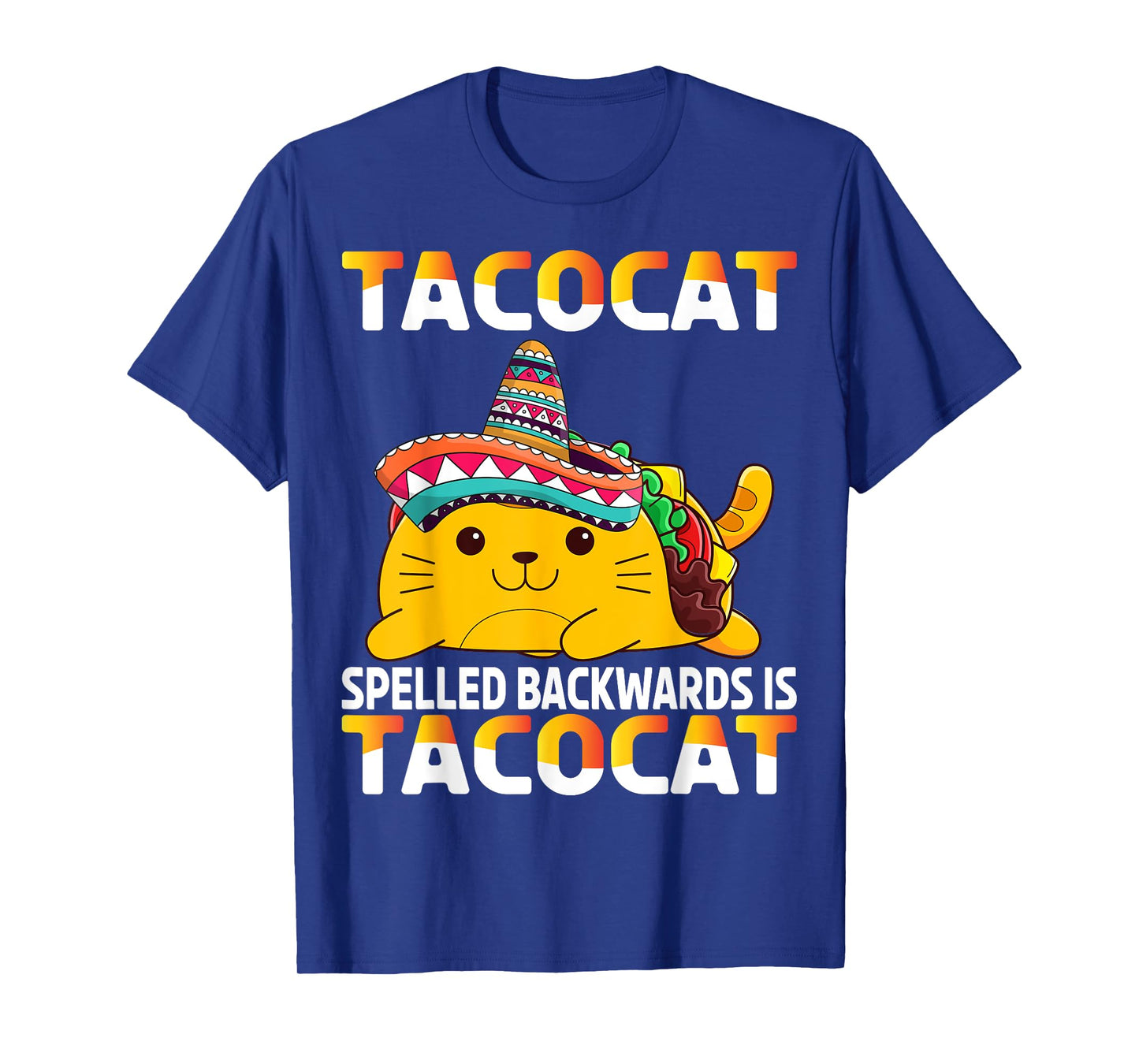 Tacocat Spelled Backward Is Tacocat Taco Cat T-Shirt for Men Women Girls Kids