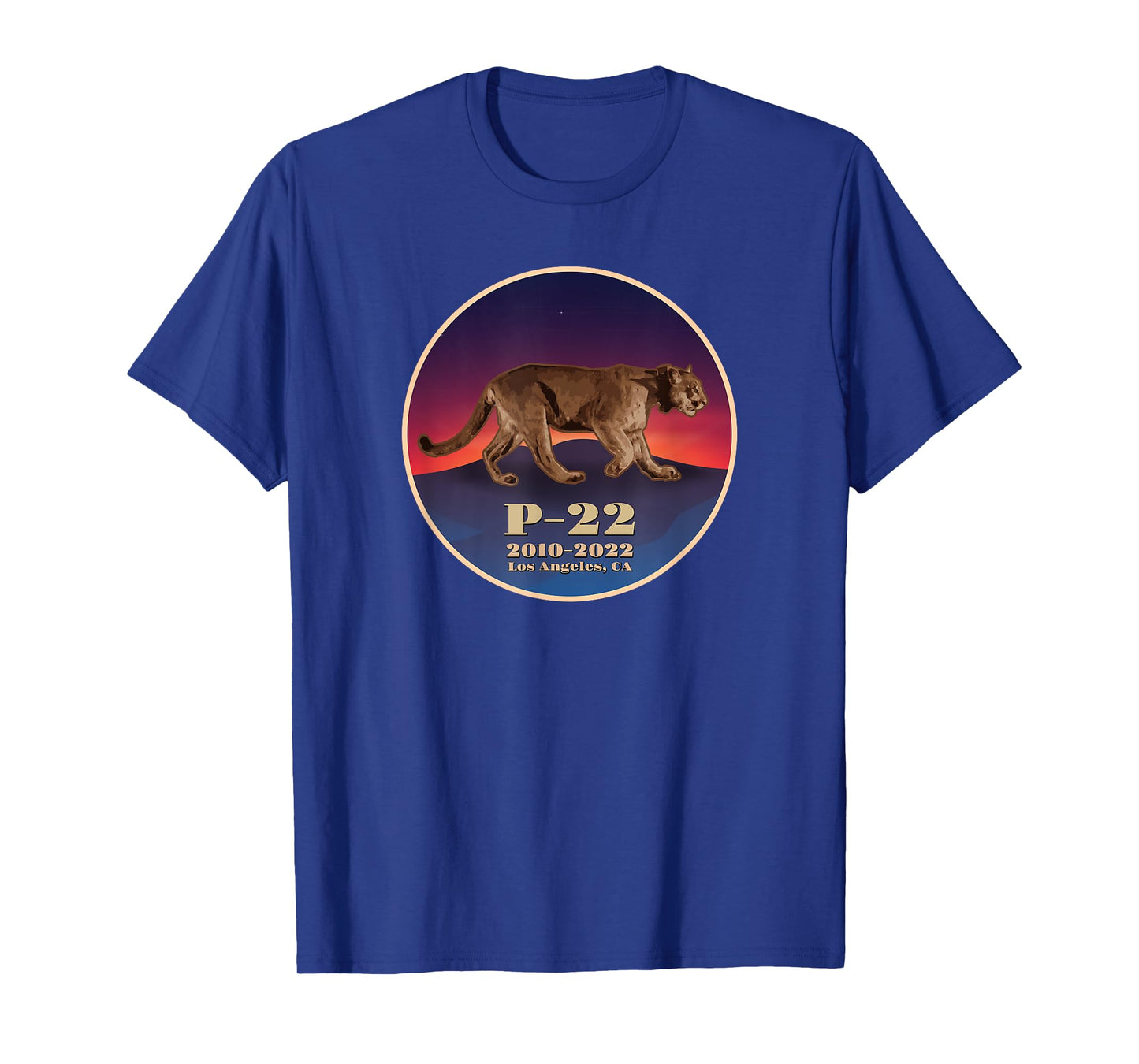 Hollywood Mountain Lion P-22 Los Angeles Cougar T-Shirt