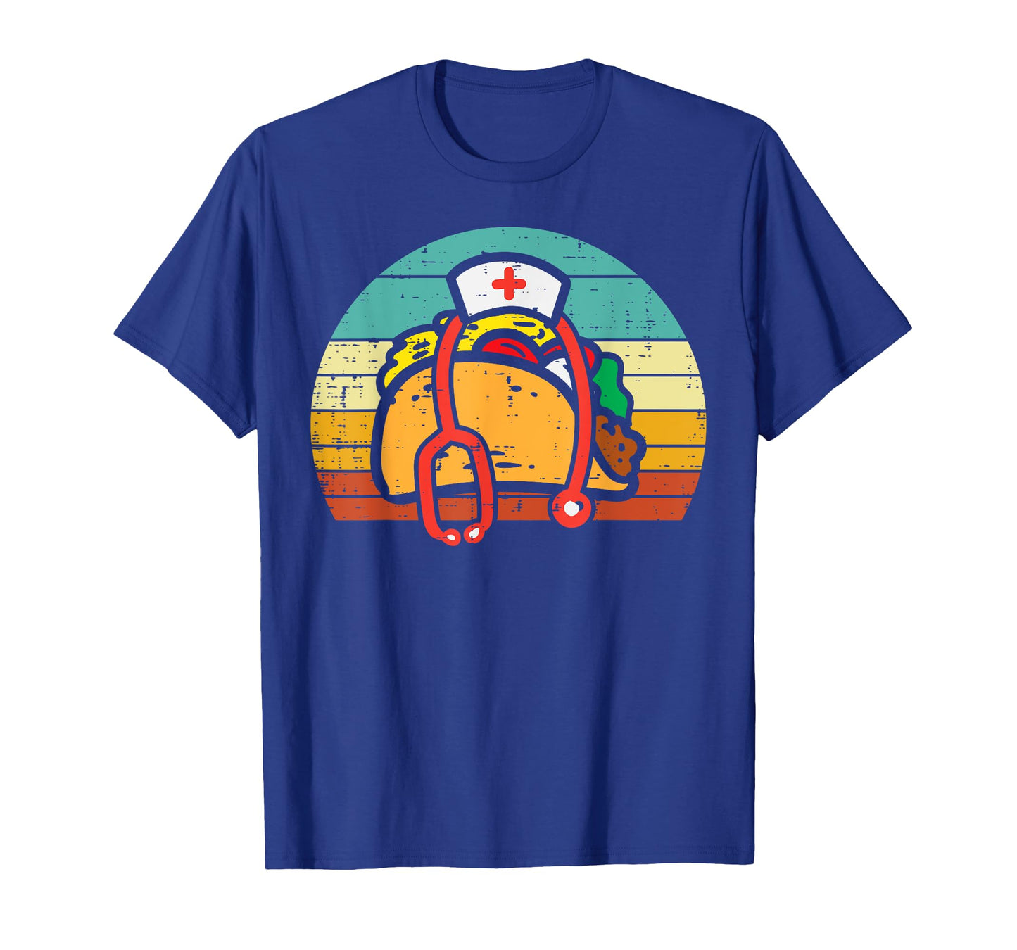 Taco Nurse Stethoscope Cinco De Mayo Nurse Women Scrub Top T-Shirt