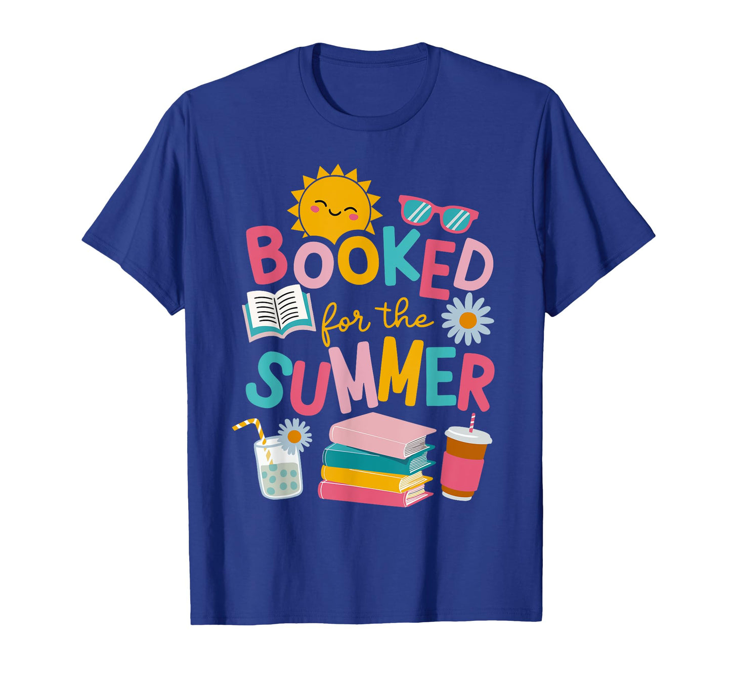 Booked For The Summer Reading Funny Bookworm Reader Beach T-Shirt