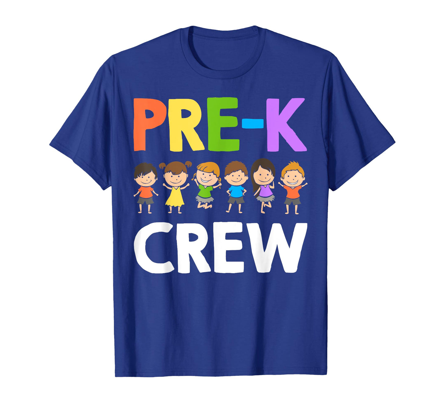 Funny Preschool Teacher Designs For Men Women Pre-K Crew T-Shirt