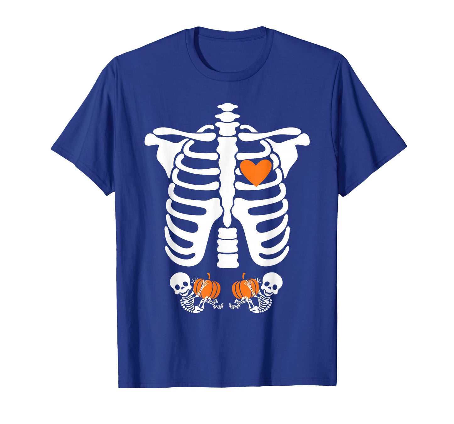 Halloween X-Ray Pregnancy Expecting Twins Babies T-Shirt