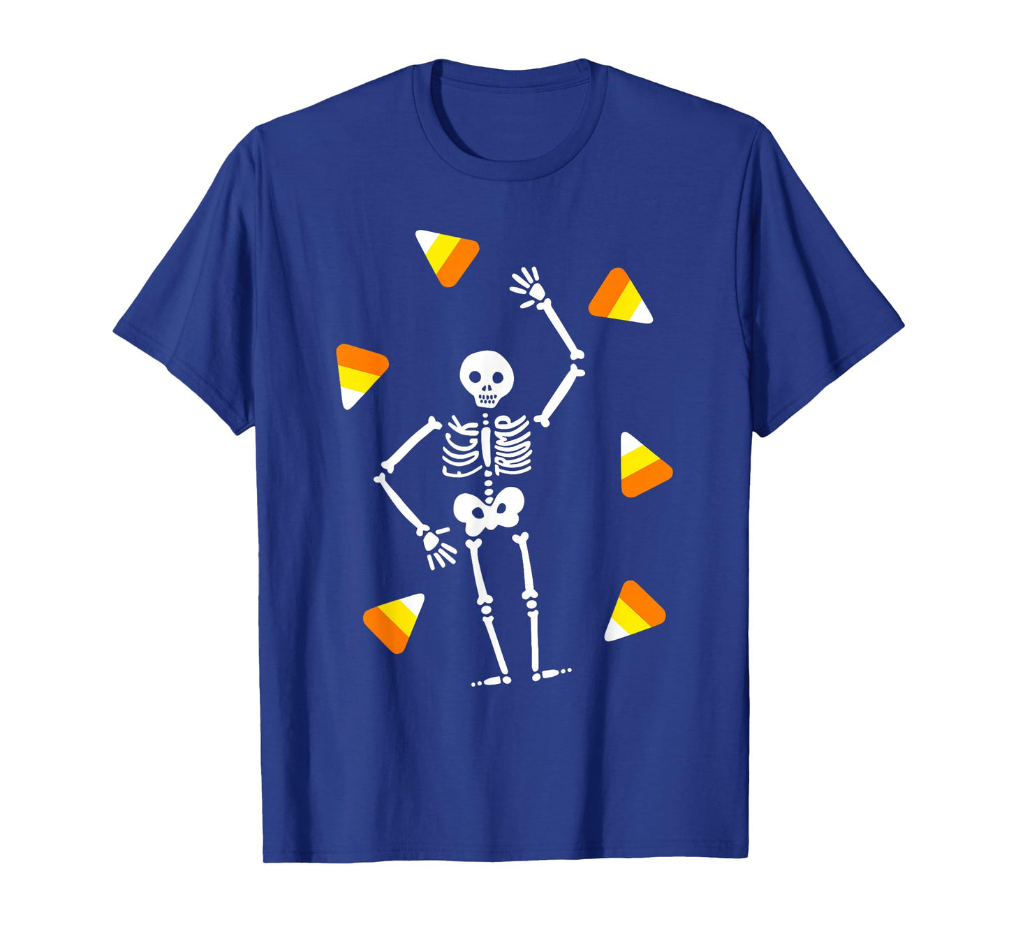 Funny Dancing Skeleton Candy Corn Halloween Costume T-Shirt