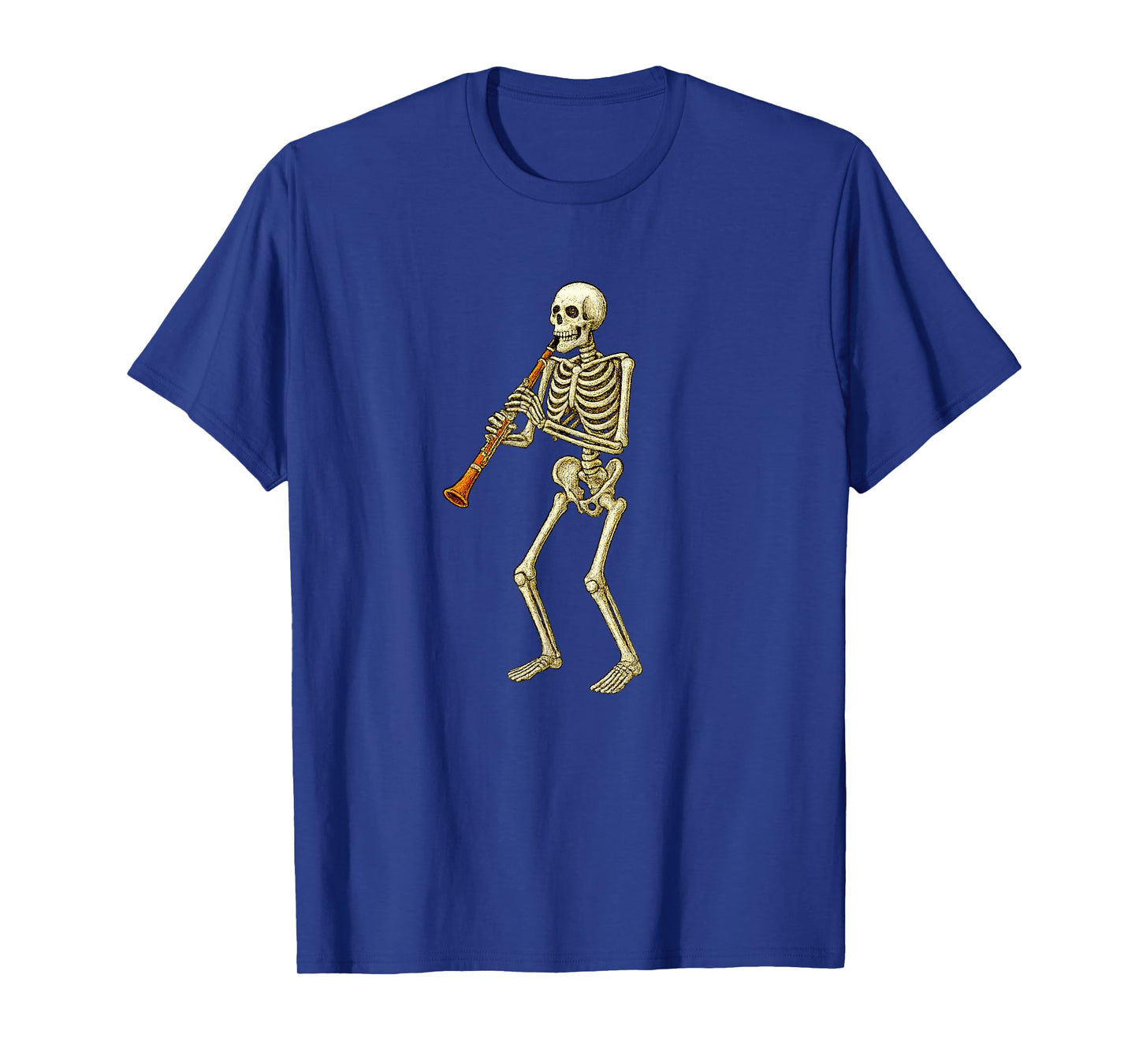 Skeleton Playing Clarinet - Marching Band Orchestra T-Shirt