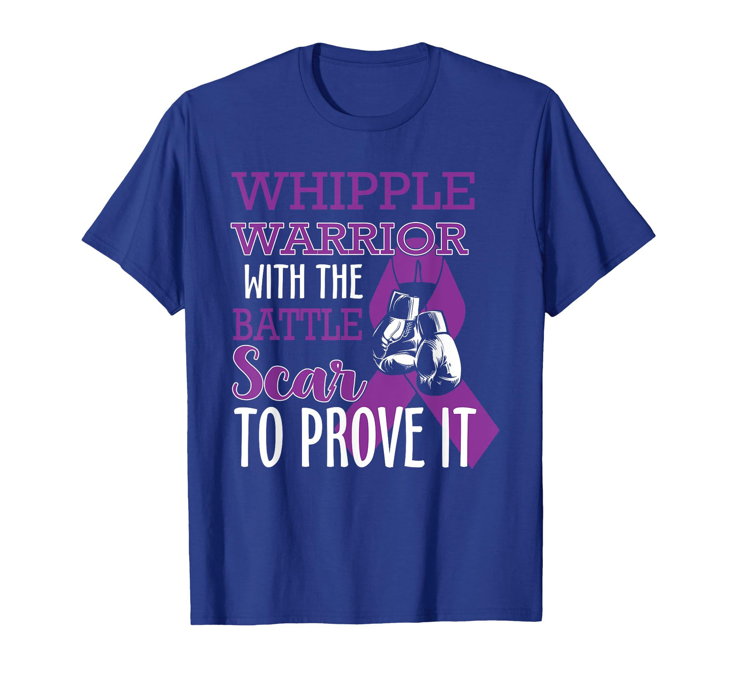 Whipple Warrior With Battle Scar Pancreatic Cancer Awareness T-Shirt