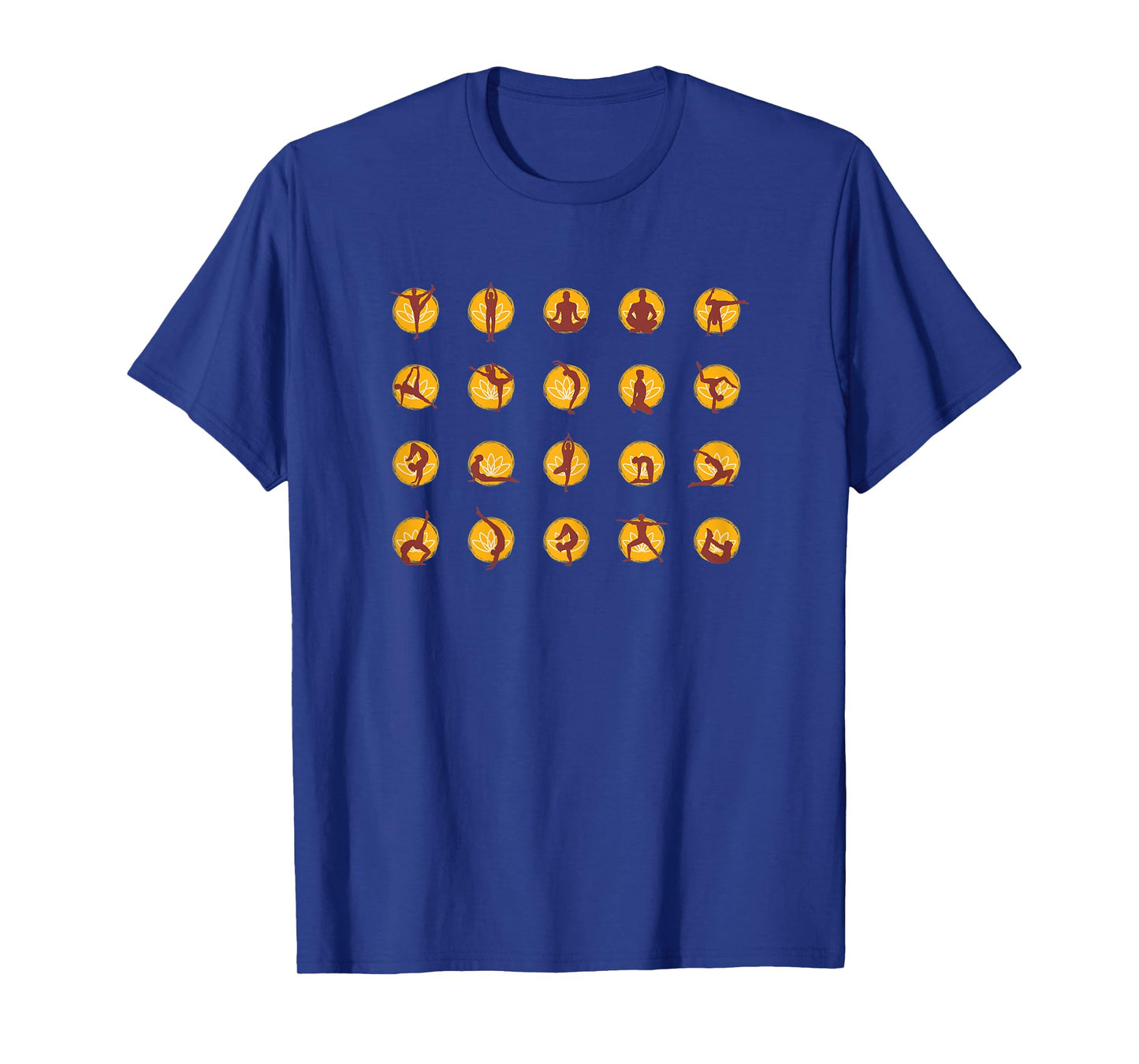 Womens Pose Set Yellow Yoga T-Shirt
