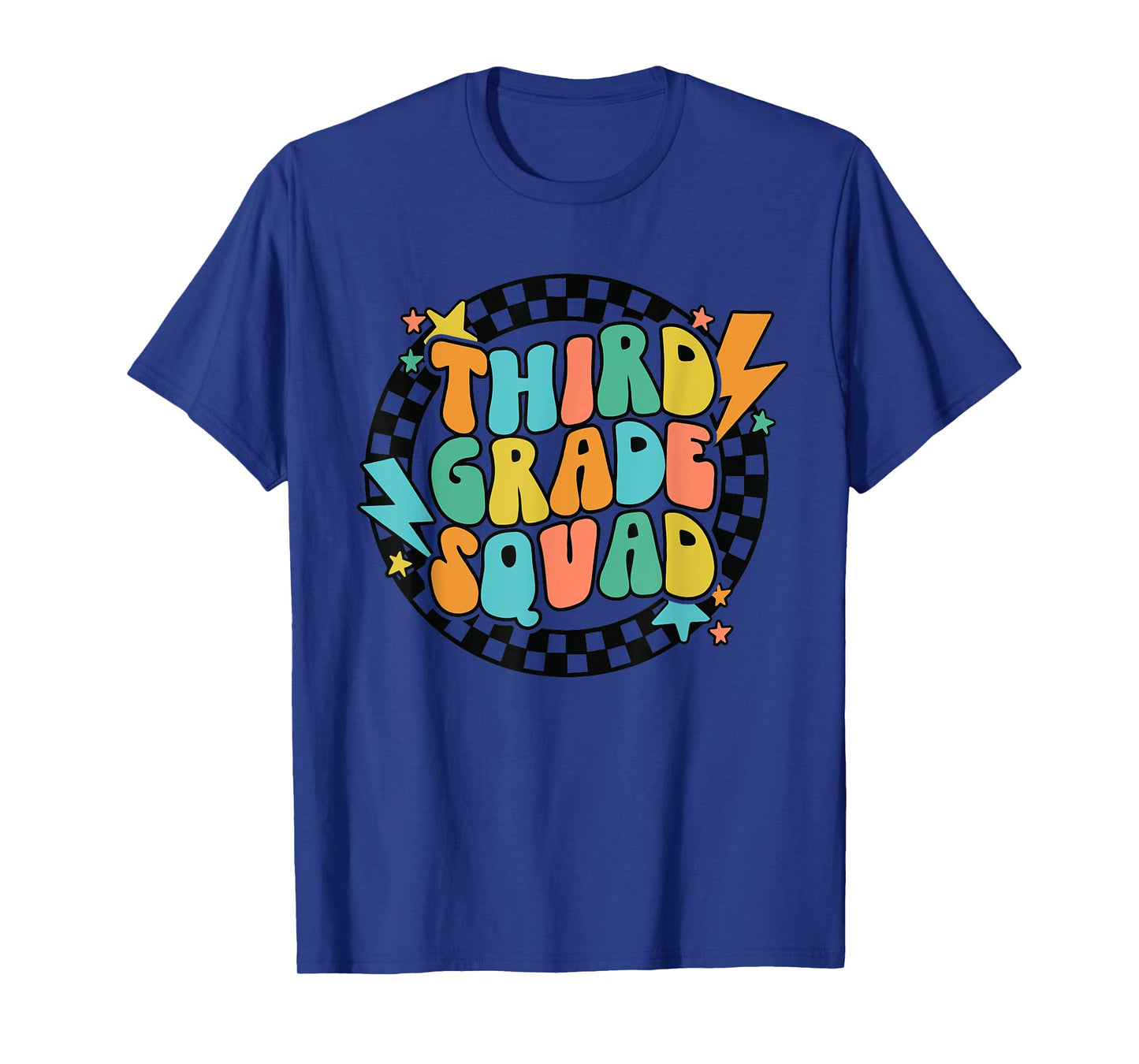 Back To School Groovy Teacher Third 3rd Grade Crew Squad T-Shirt for Men Women Girls Kids