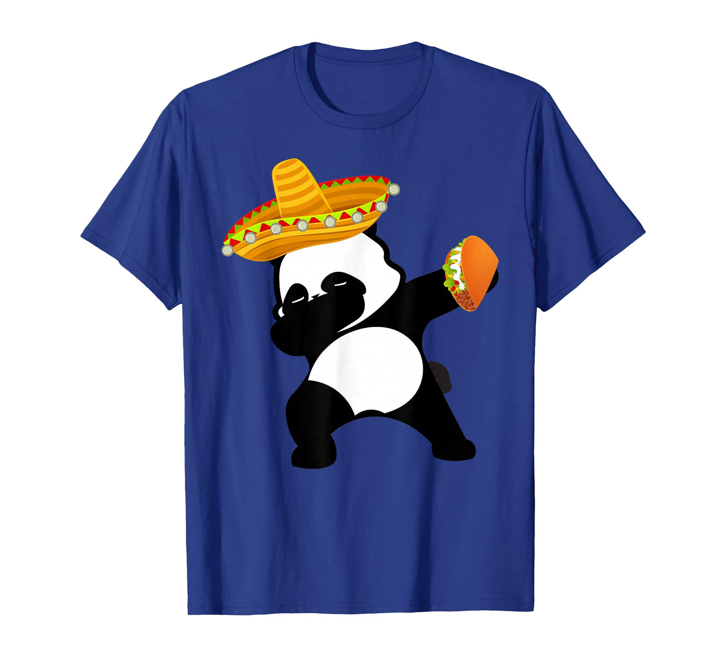 Cinco De Mayo Dabbing Panda Bear Taco Tee Mexican Sombrero T-Shirt