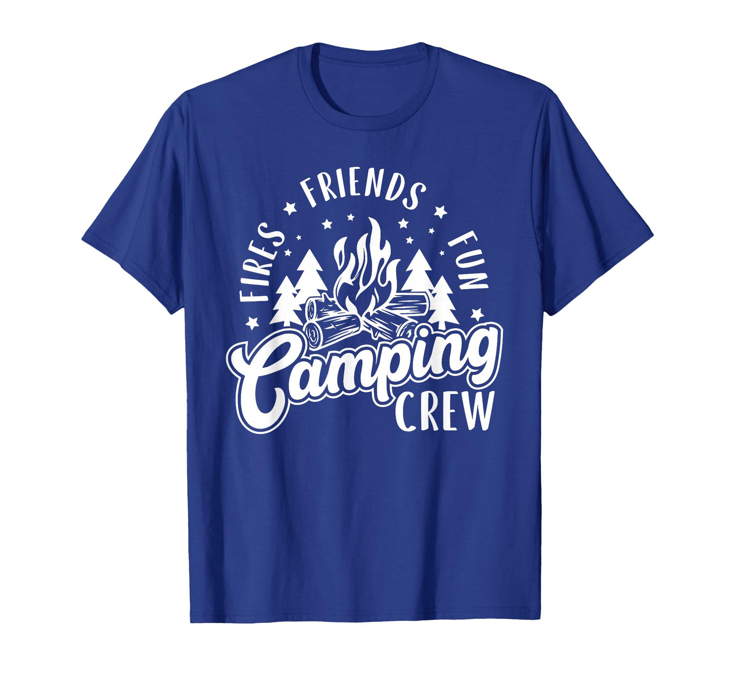 Fires Friends Fun Camping Crew Summer Camp Campfire Vacation T-Shirt