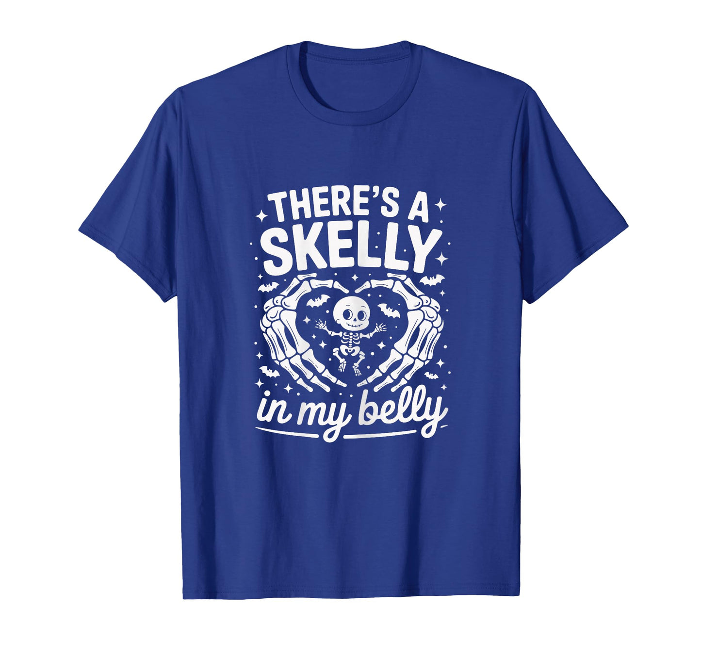 Skelly in My Belly Skeleton Halloween Pregnancy for Women T-Shirt