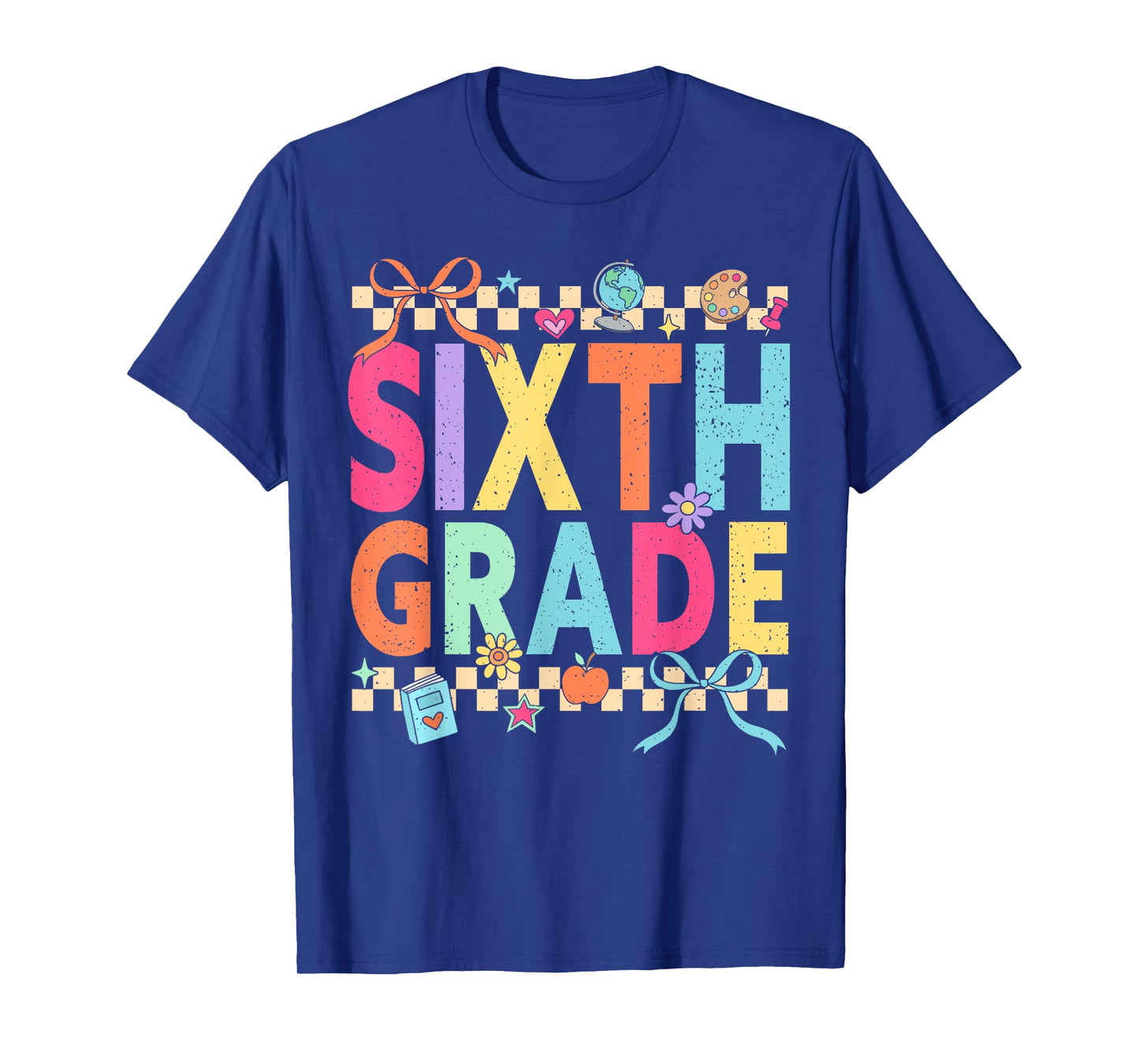 Retro Sixth Grade Back To School 6th Grade Teacher Girl Boy T-Shirt