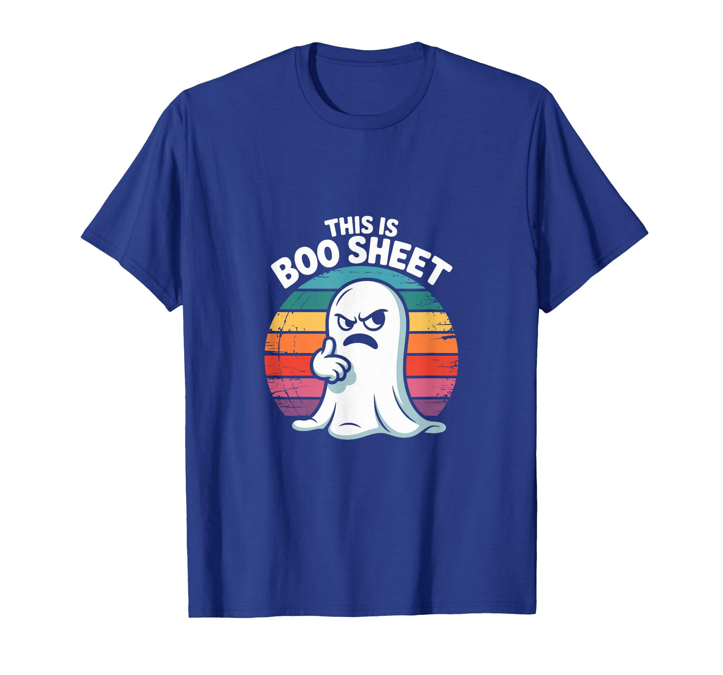 This is Boo Sheet Ghost Retro Halloween Costume Men Women T-Shirt