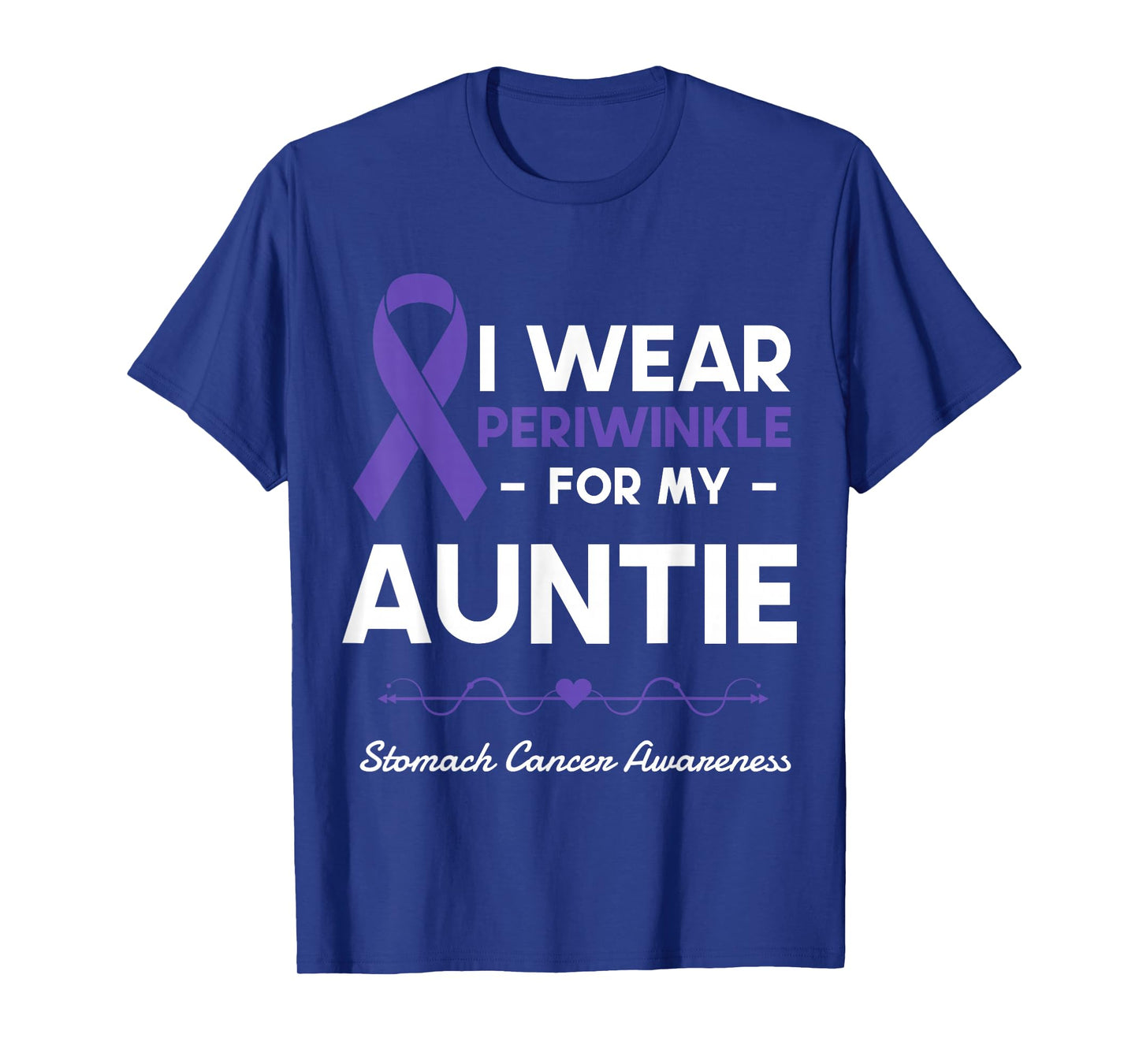 I Wear Periwinkle For My Auntie Stomach Cancer Awareness T-Shirt