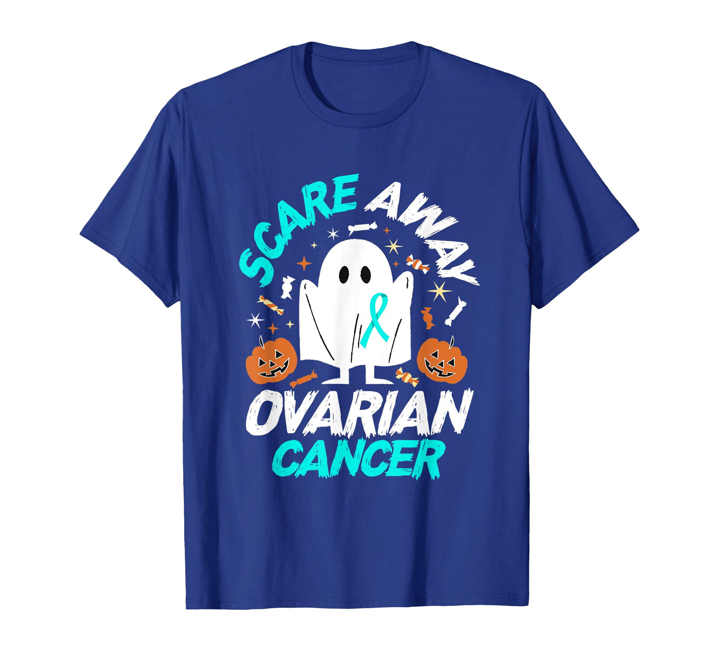 Halloween Ovarian Cancer Awareness T-Shirt