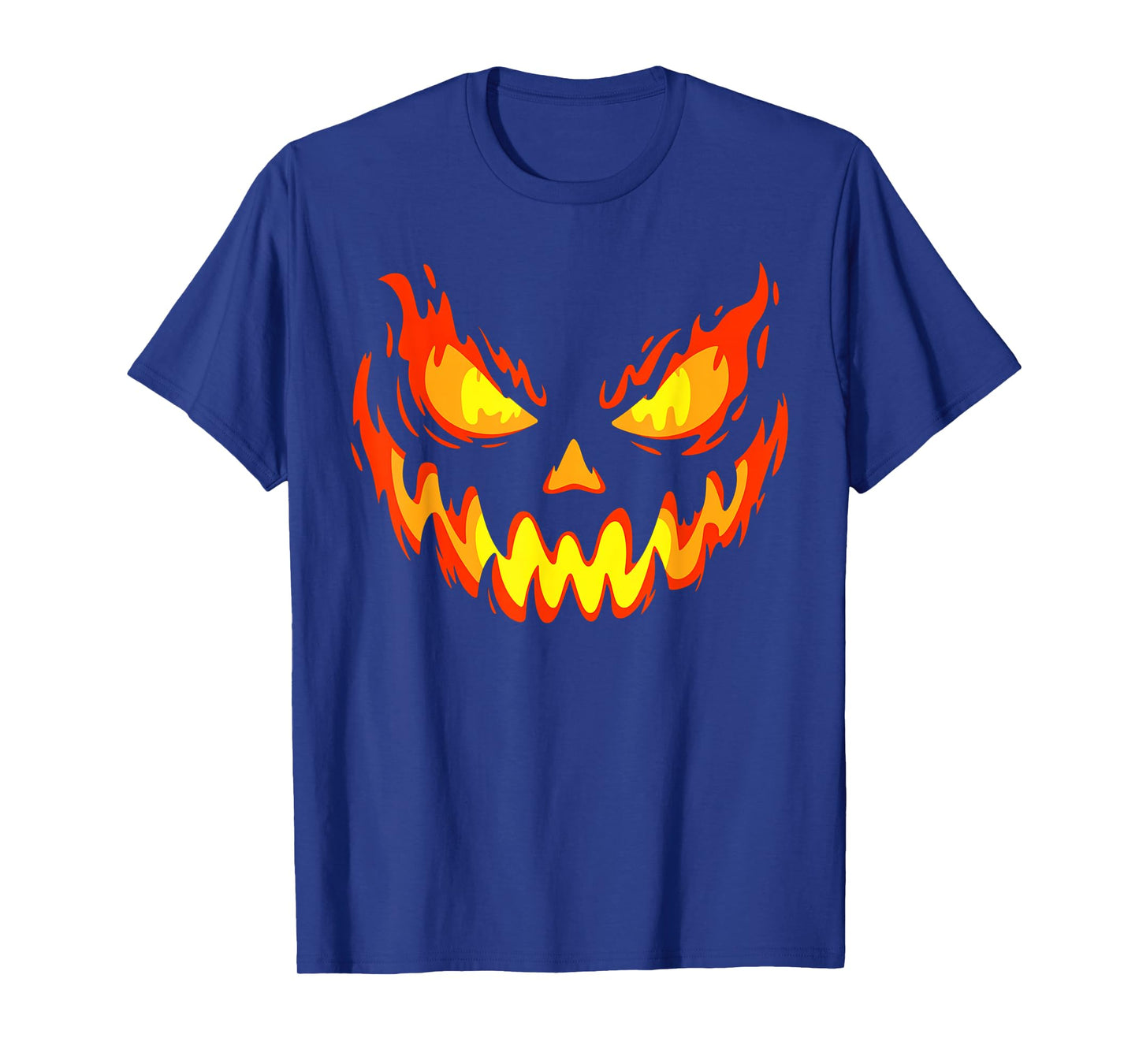 Jack O Lantern Pumpkin Face Halloween Costume Men Boys Kids T-Shirt