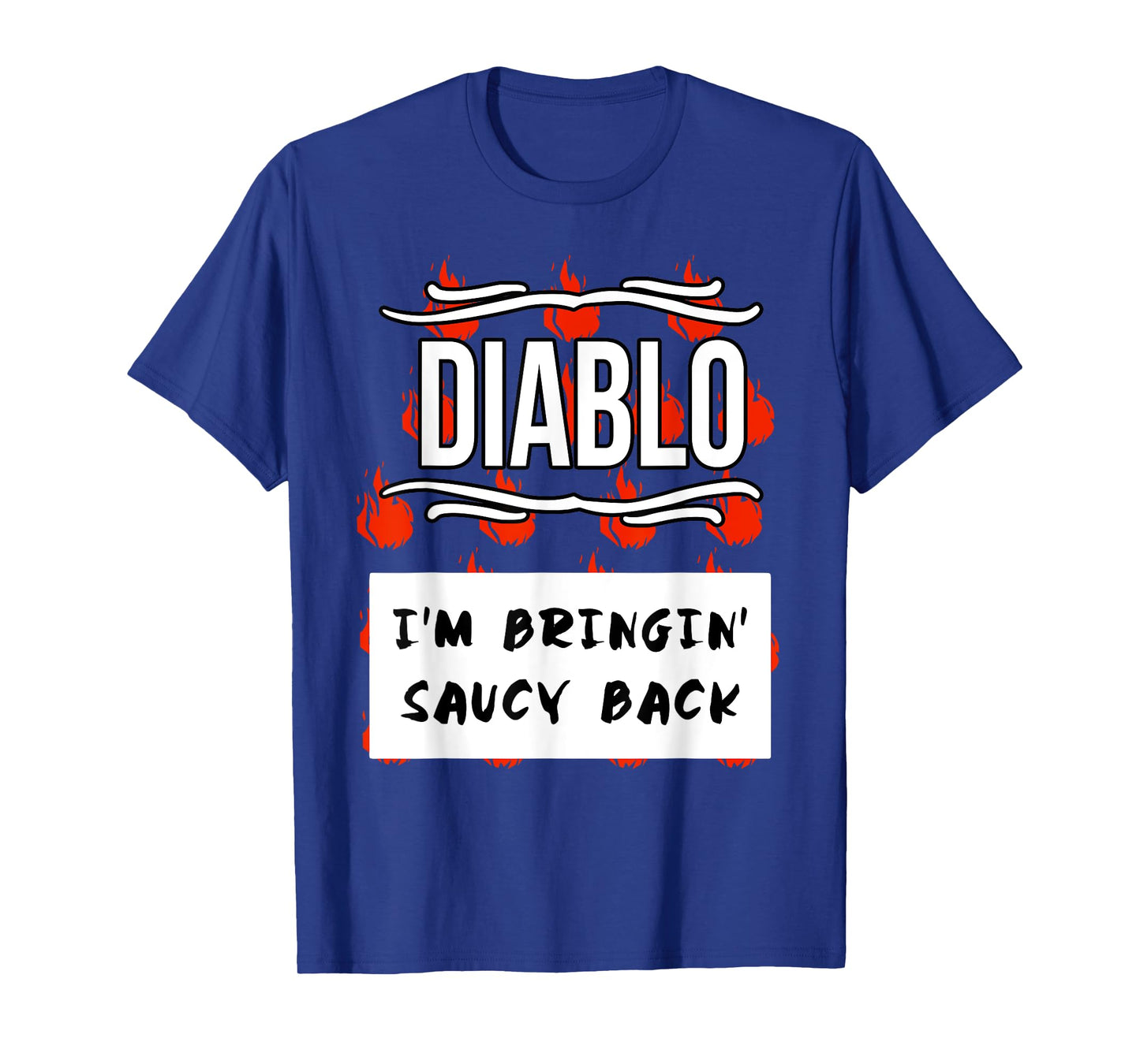 HOT SAUCES Group Halloween Costumes Taco DIABLO SAUCE T-Shirt