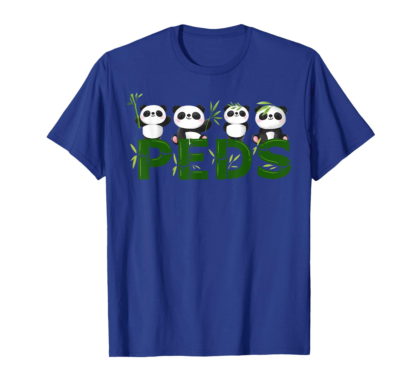 Panda Cute PEDS Nurse Peds Hem Onc Animals Pediatric Nurse T-Shirt