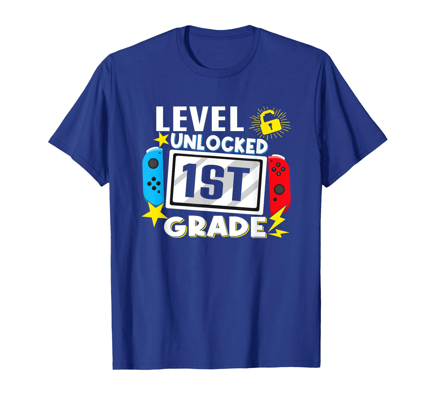 First Day Of 1st Grade Level Unlocked Game Back To School T-Shirt