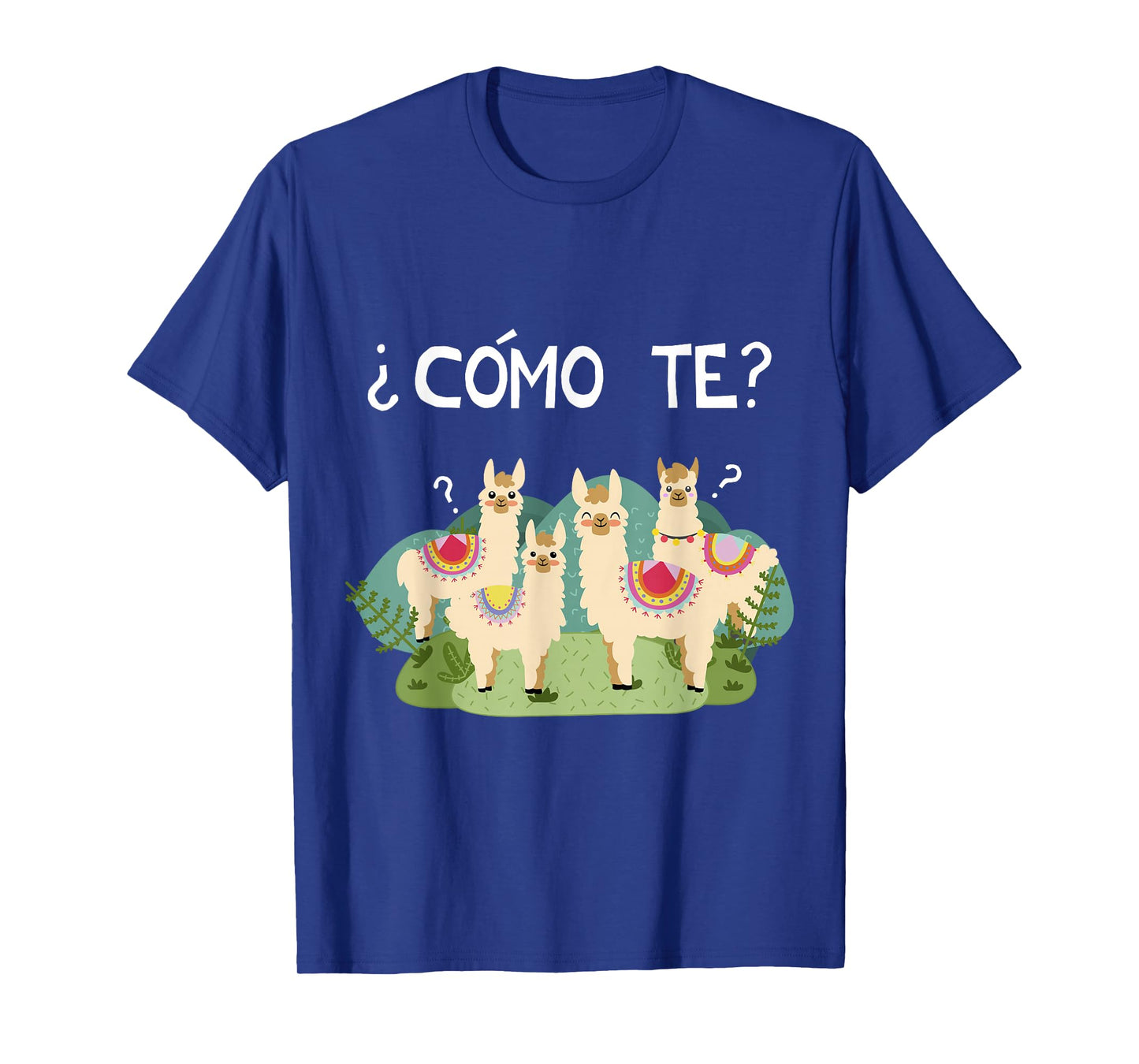 Funny Spanish Tee, Como Te Llama, Llama TShirt T-Shirt
