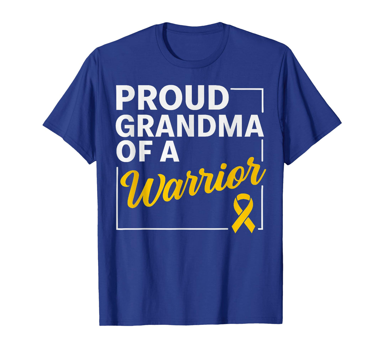 Proud Grandma Of A Warrior Childhood Cancer Awareness T-Shirt