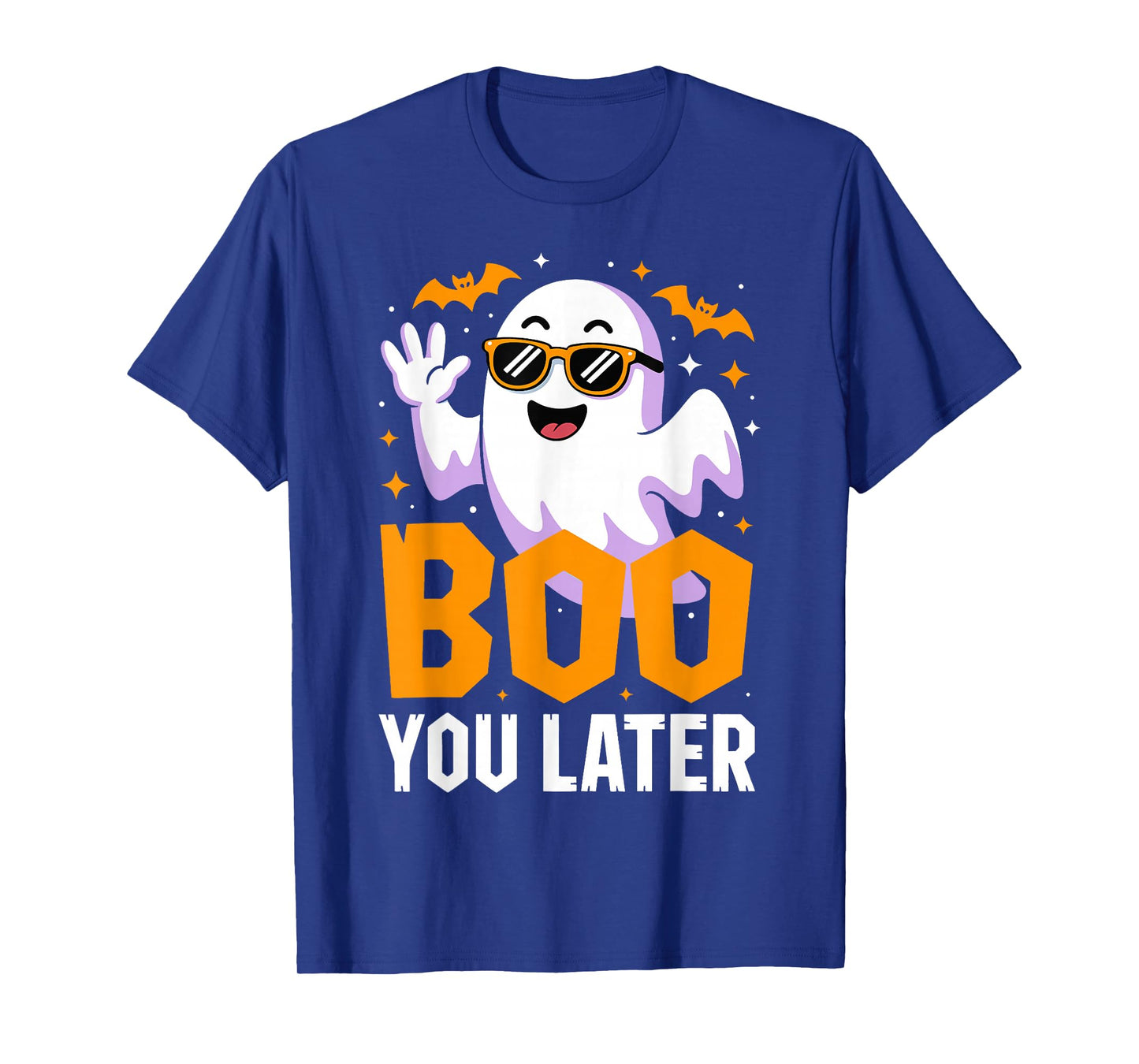 Boo You Later Cartoon Humor Costume Funny Halloween Ghost T-Shirt