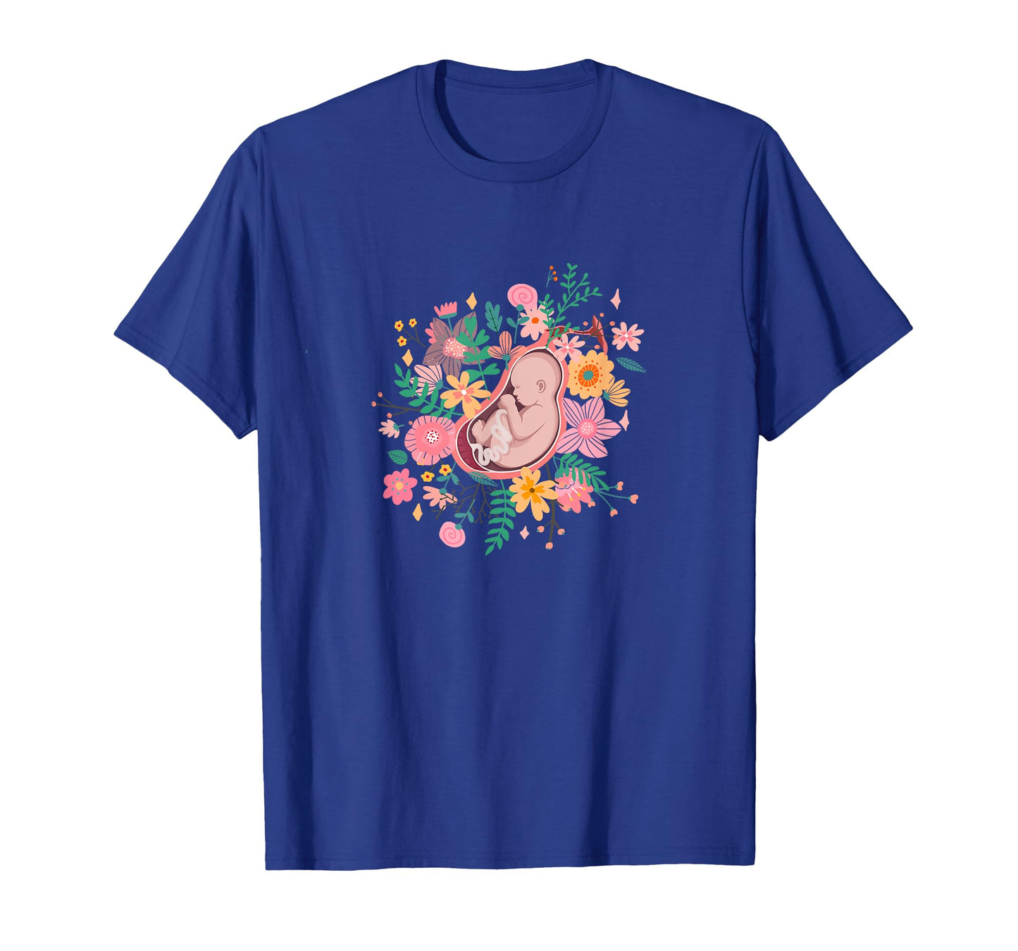 Midwife Thank You Fetus Flowers - Doula Midwifery Midwife T-Shirt