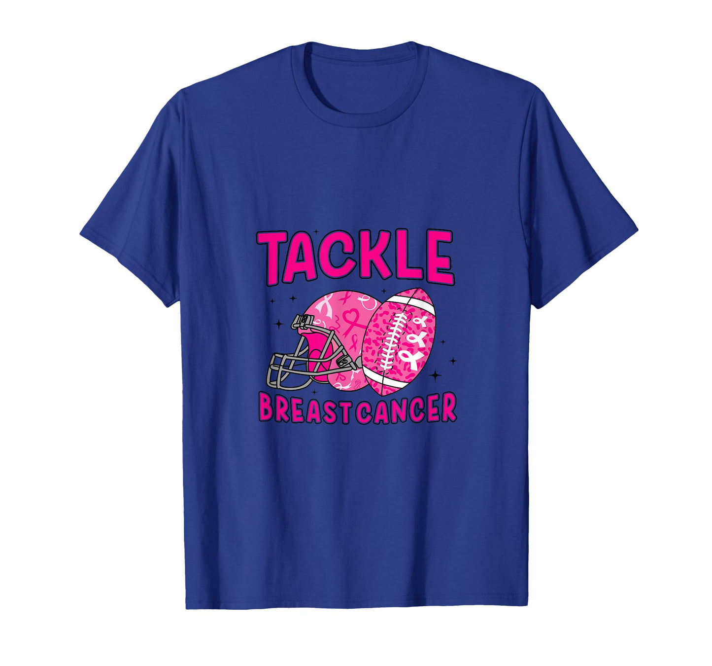 Tackle Breast Cancer Pink Out Football T-Shirt