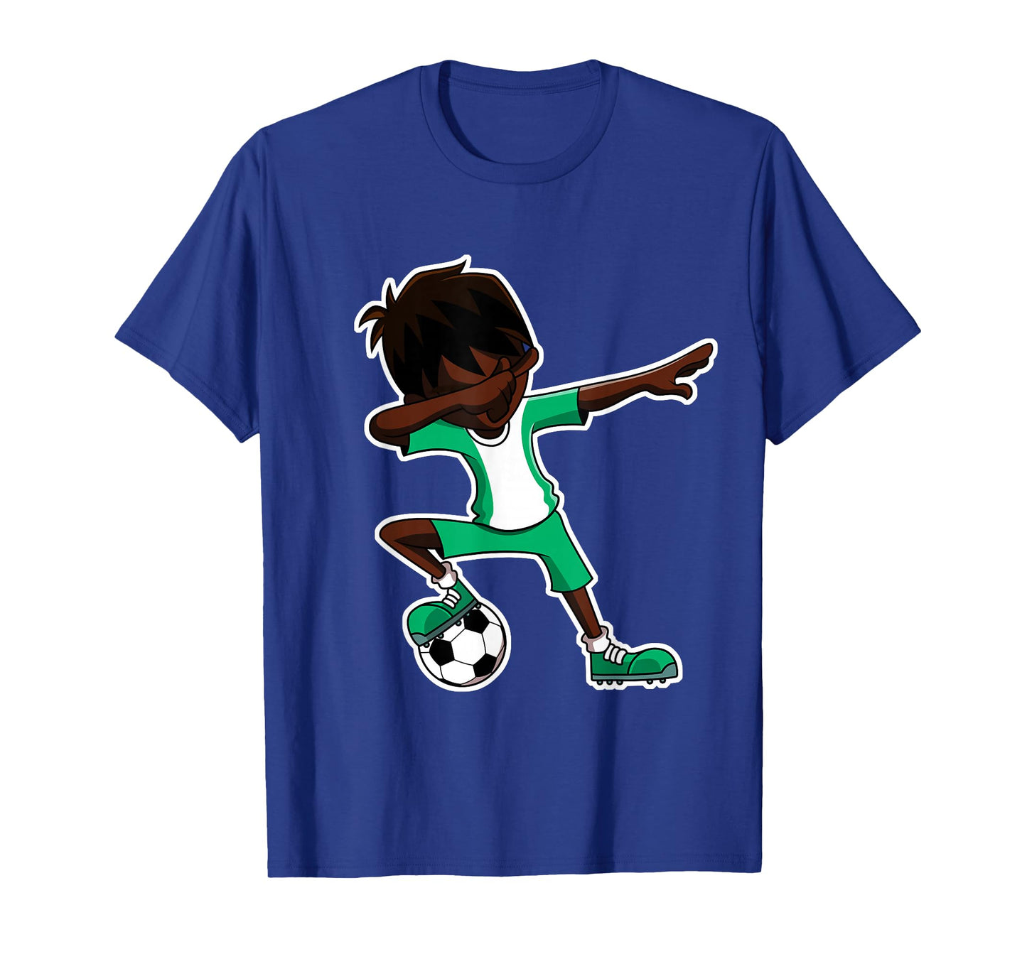 Dabbing Soccer Boy Nigeria Shirt, Nigerian Flag Jersey, Dab T-Shirt