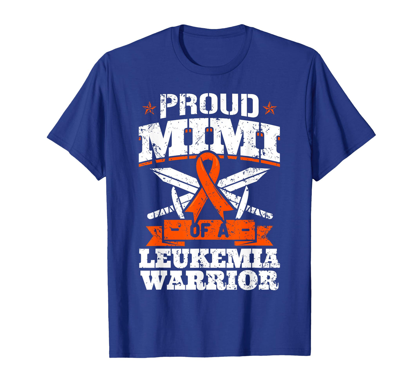 Proud Mimi Of A Leukemia Warrior Grandma Awareness Ribbon T-Shirt