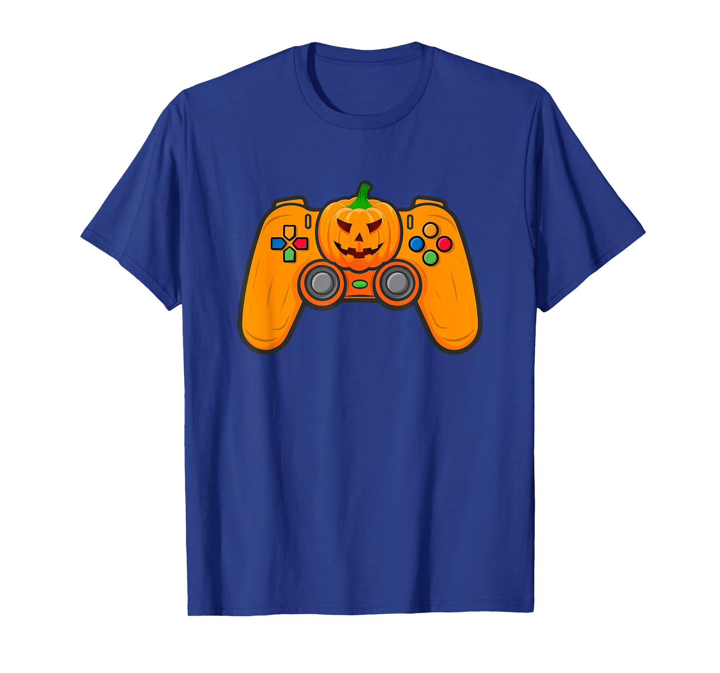 Gamer Halloween Costume Funny Pumpkin Video Game Controller T-Shirt