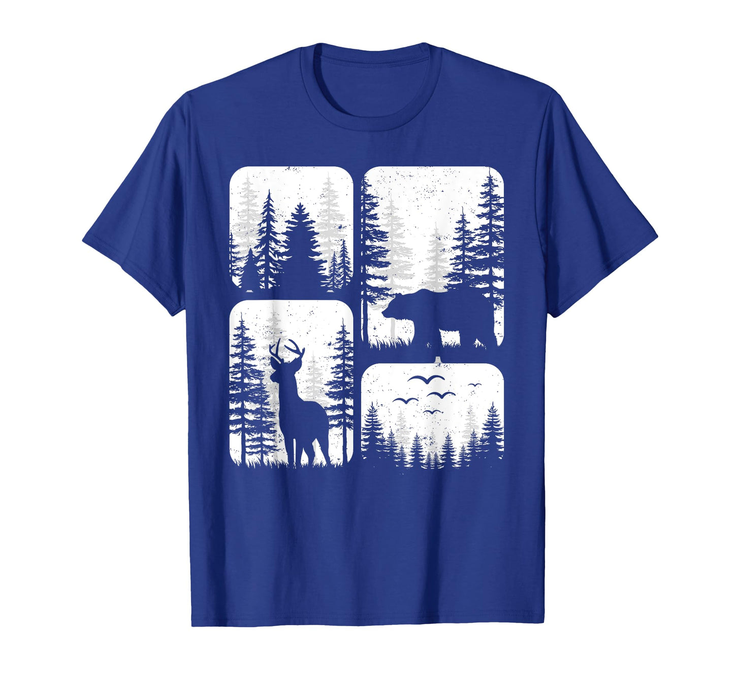 Trees Reflection Wildlife Nature Deer & Bear Forest Outdoor T-Shirt