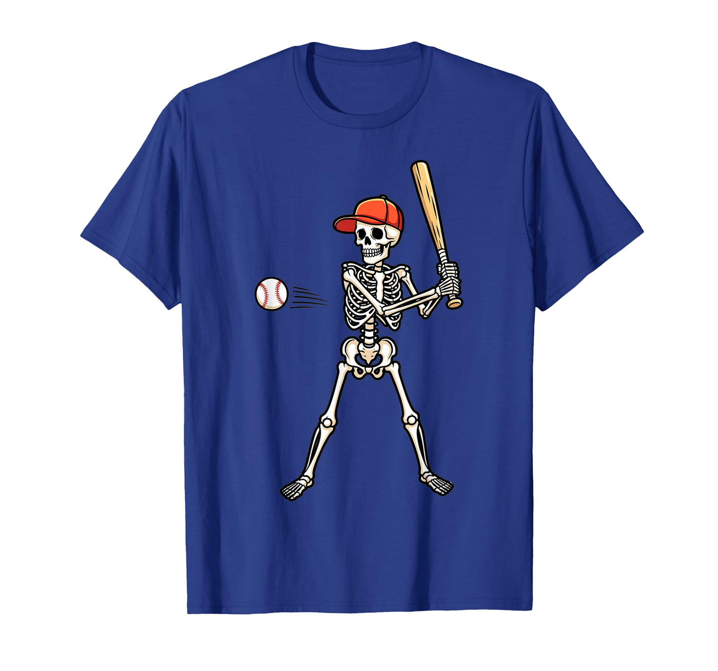 Skeleton Baseball Player Spooky Halloween Sport T-Shirt