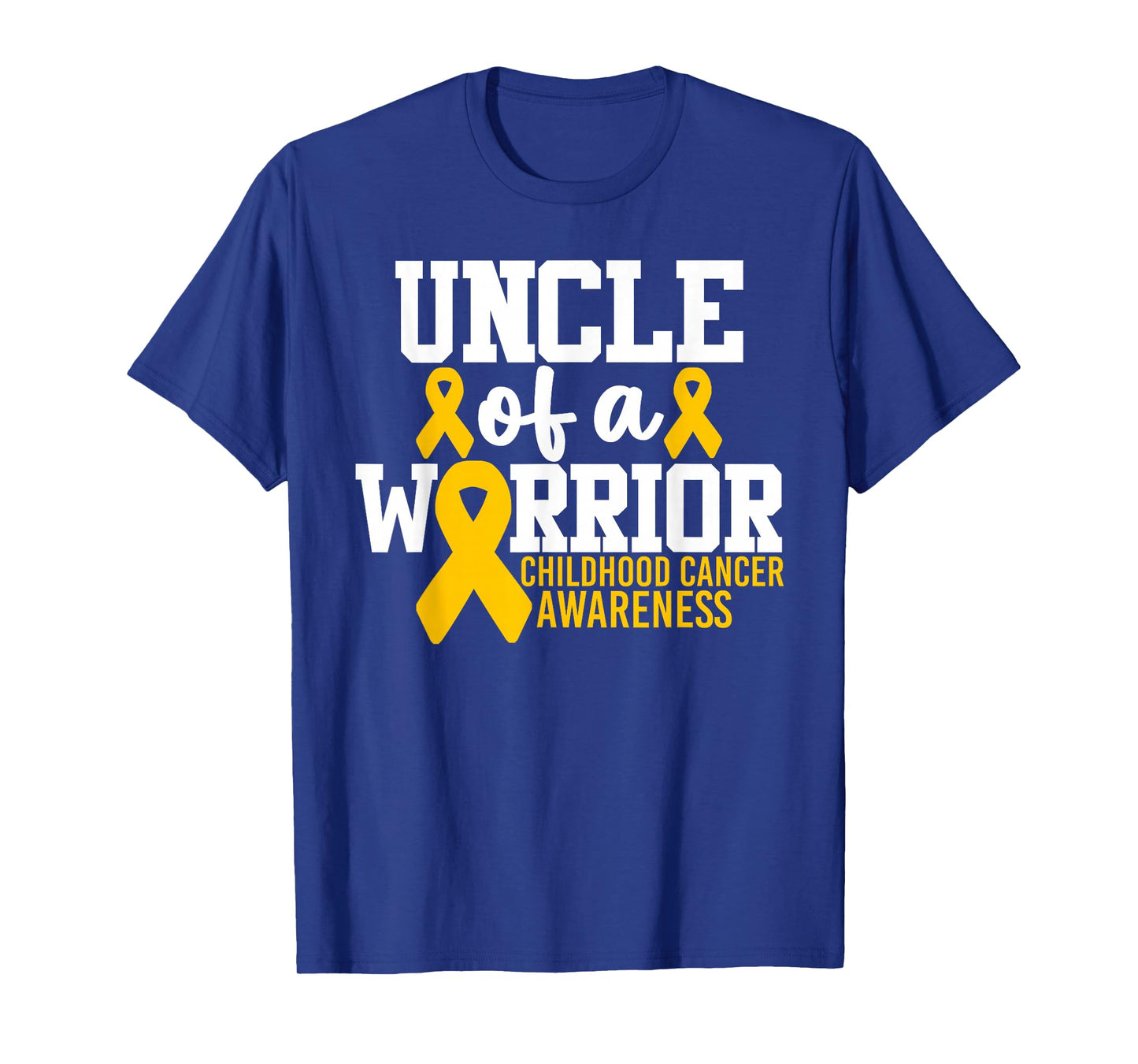Uncle Of A Warrior Childhood Cancer Awareness T-Shirt