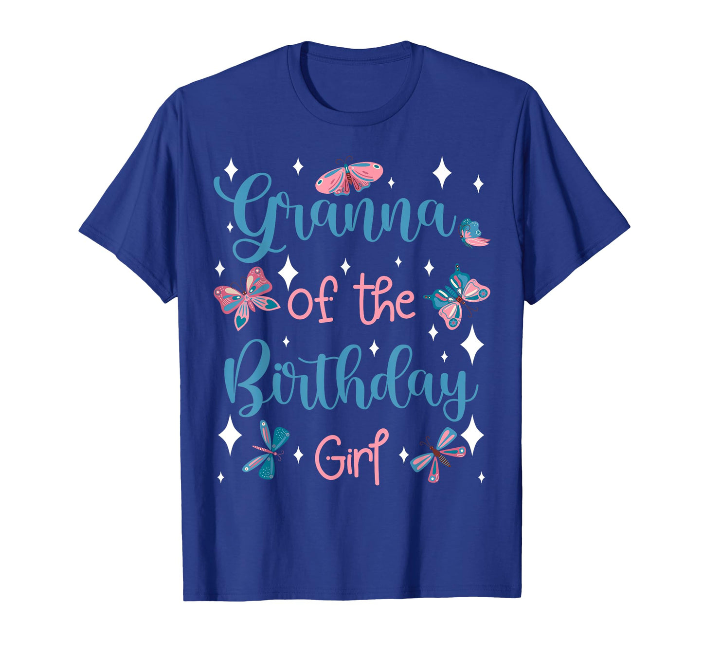 Butterfly Granna Birthday Party Garden Theme Nature Family T-Shirt