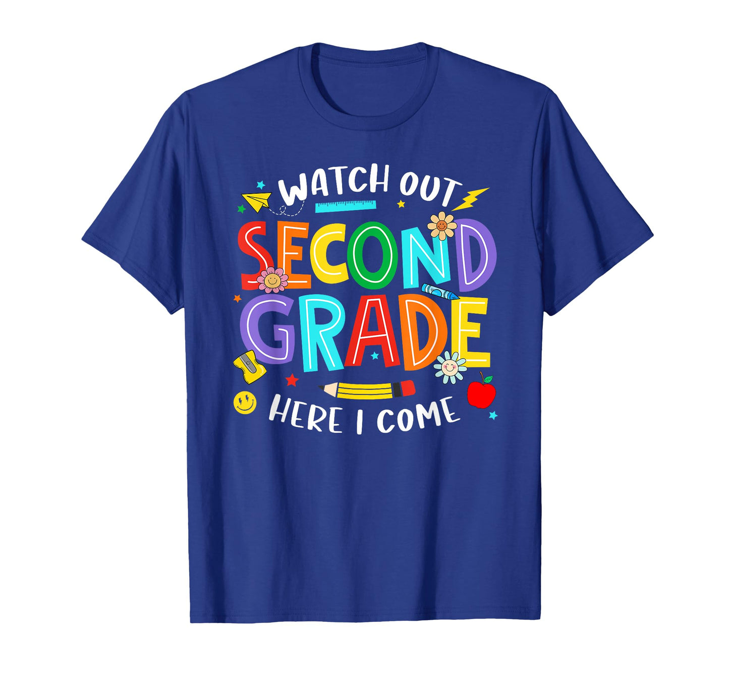 Watch Out Second Grade Here I Come 2nd Grade Back To School T-Shirt