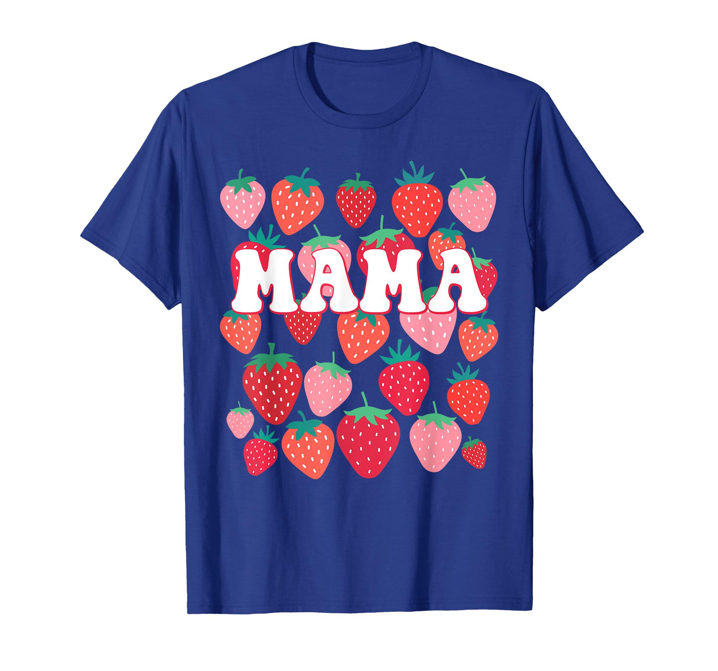 Mama Berry Groovy Strawberry Birthday Family Matching T-Shirt
