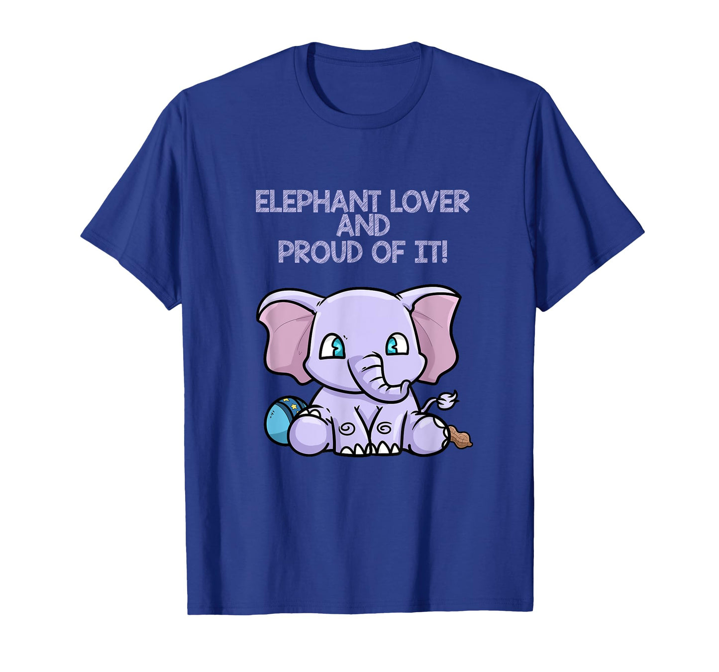 Elephant Lover And Proud Of It Colorful Graphic T-Shirt