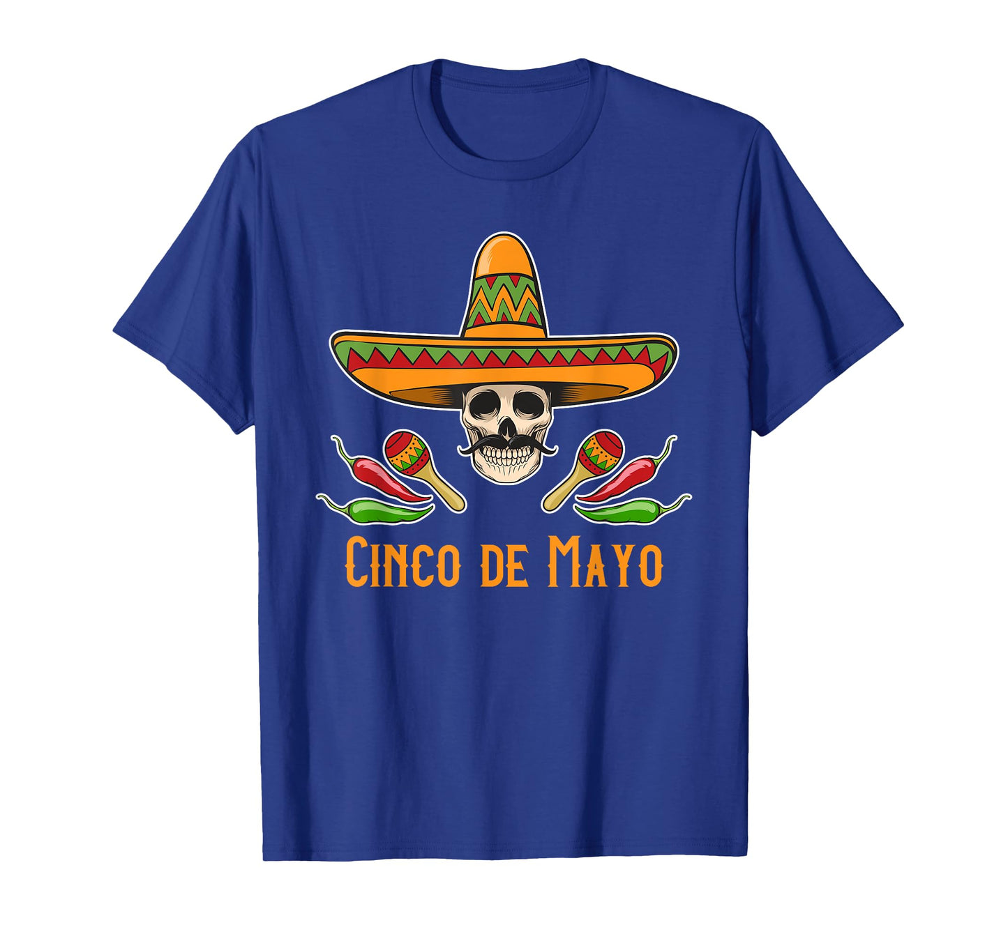 Cinco de Mayo Tee Funny Mexican Sombrero Chilli Outfit T-Shirt