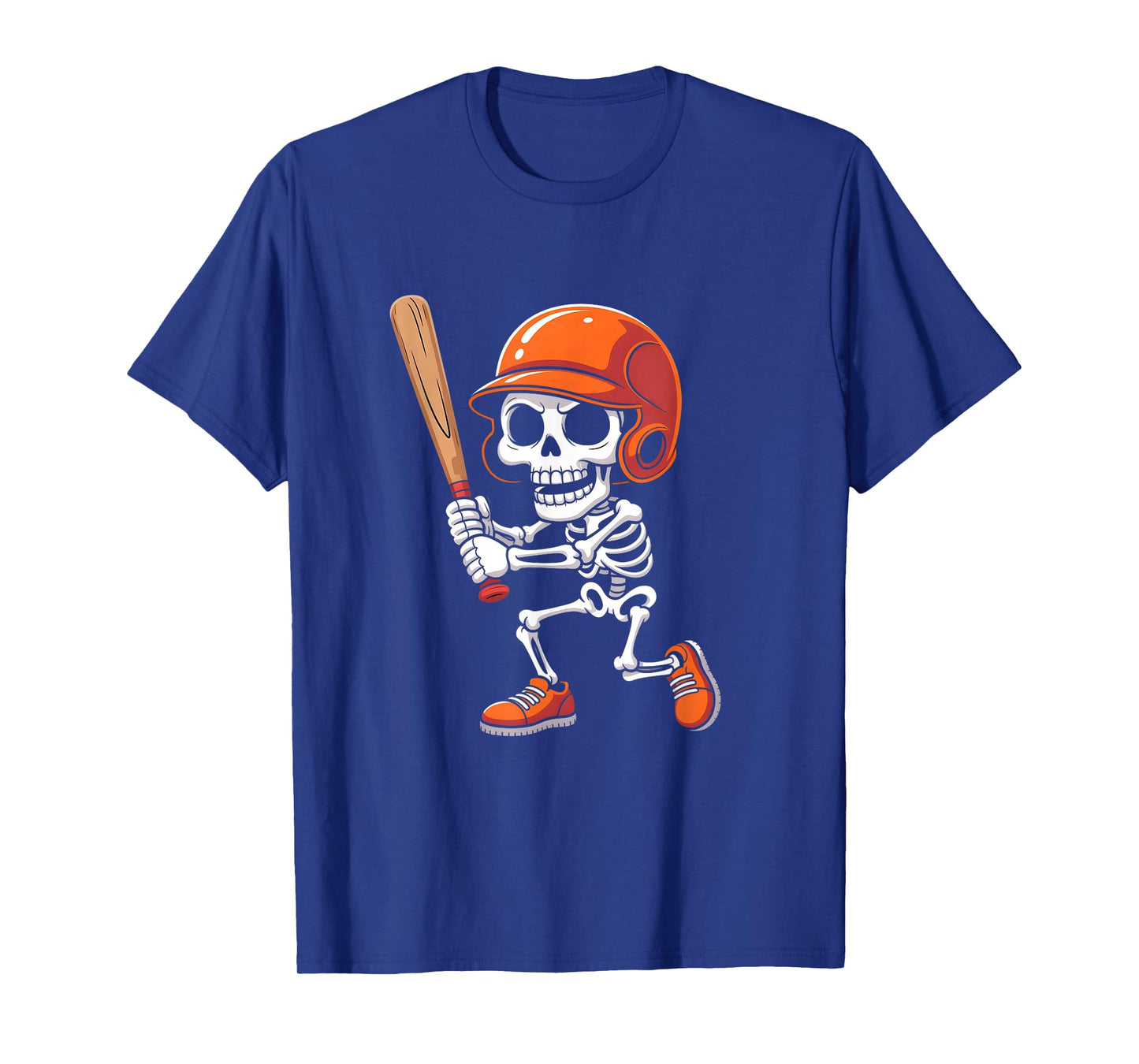 Skeleton Baseball Player Halloween Bat T-Shirt