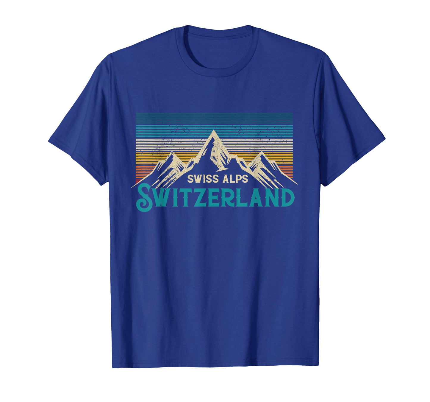 Swiss Alps Vintage Mountains Swiss Souvenir Gift T-Shirt