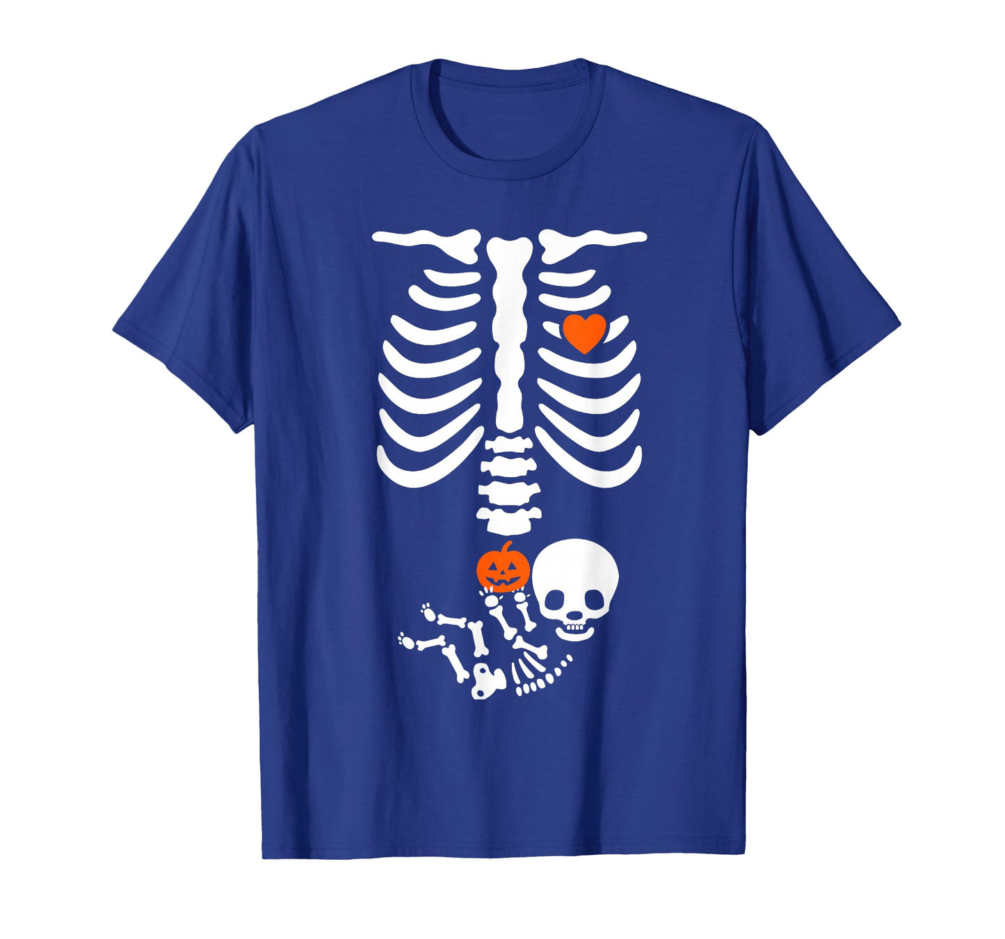 Halloween Skeleton Baby Maternity Pregnancy Announcement T-Shirt