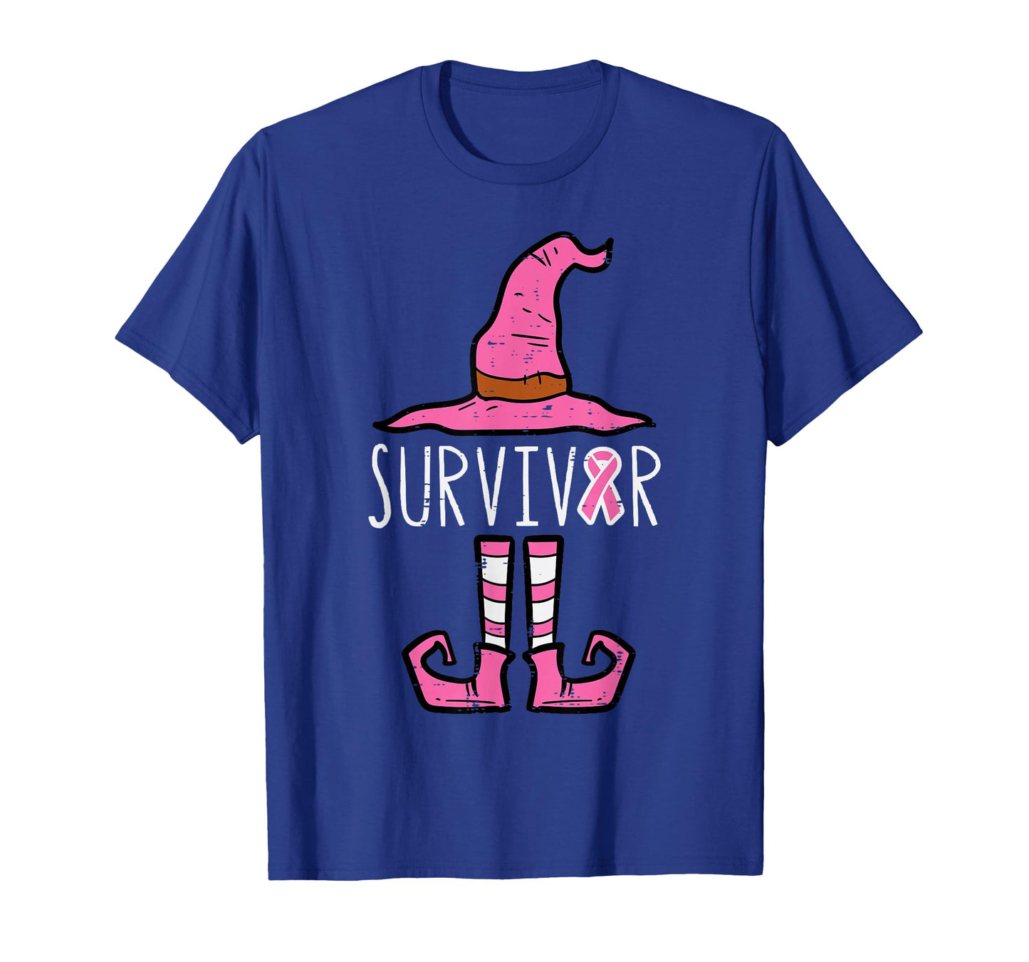 Survivor Pink Witch October Breast Cancer Awareness Women T-Shirt